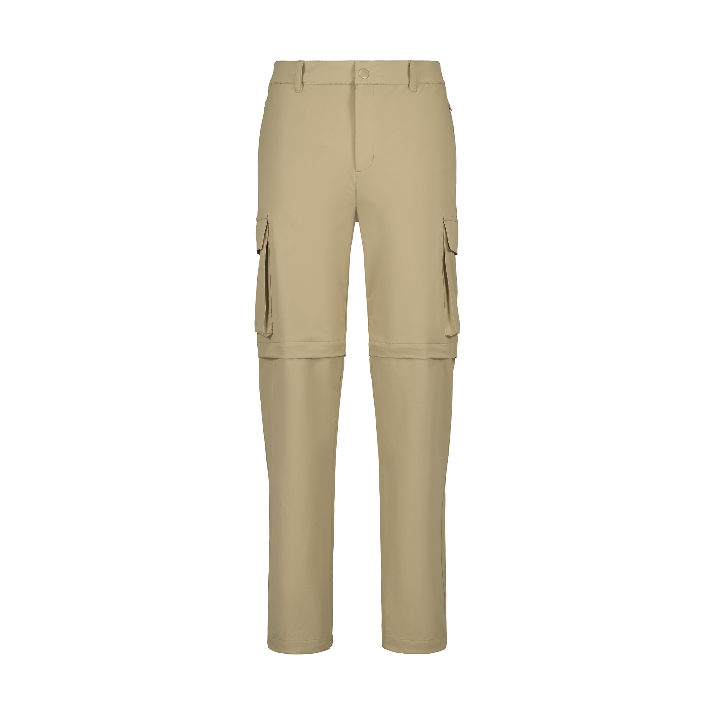 Calças Cargo Desmontáveis de Homem Bege-4
