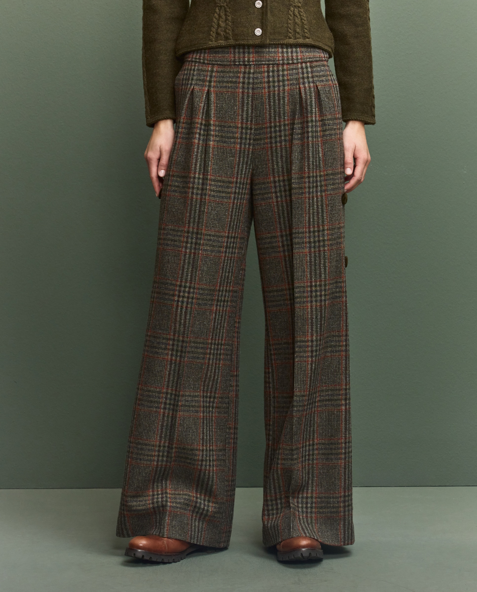 Pantalón de mujer ancho - Azul Azul-2