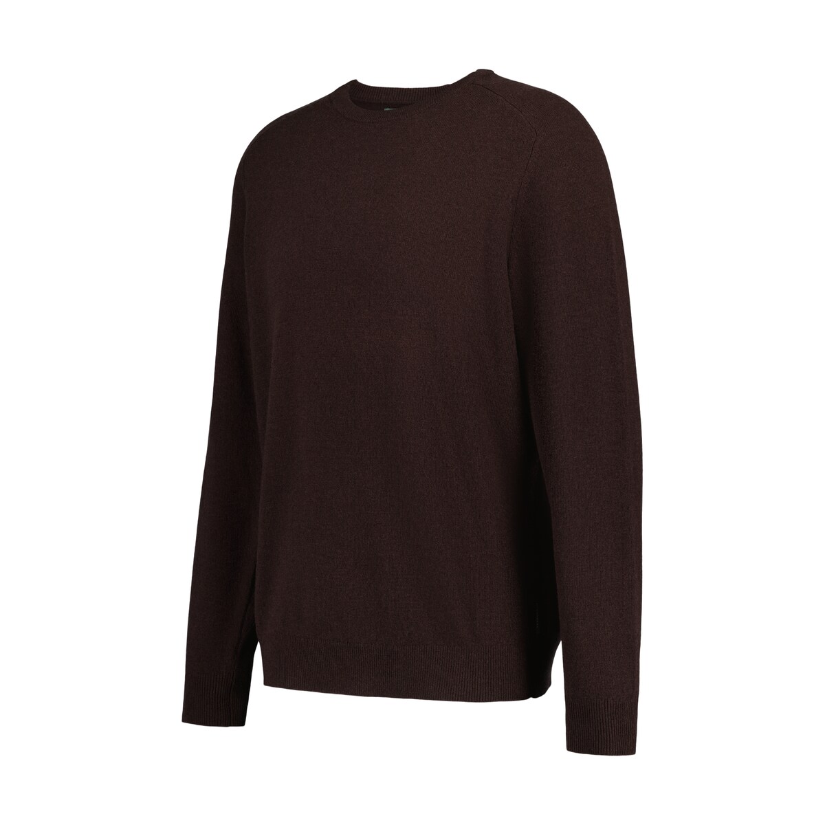 Camisola de Malha de Decote Redondo Castanho-claro-5