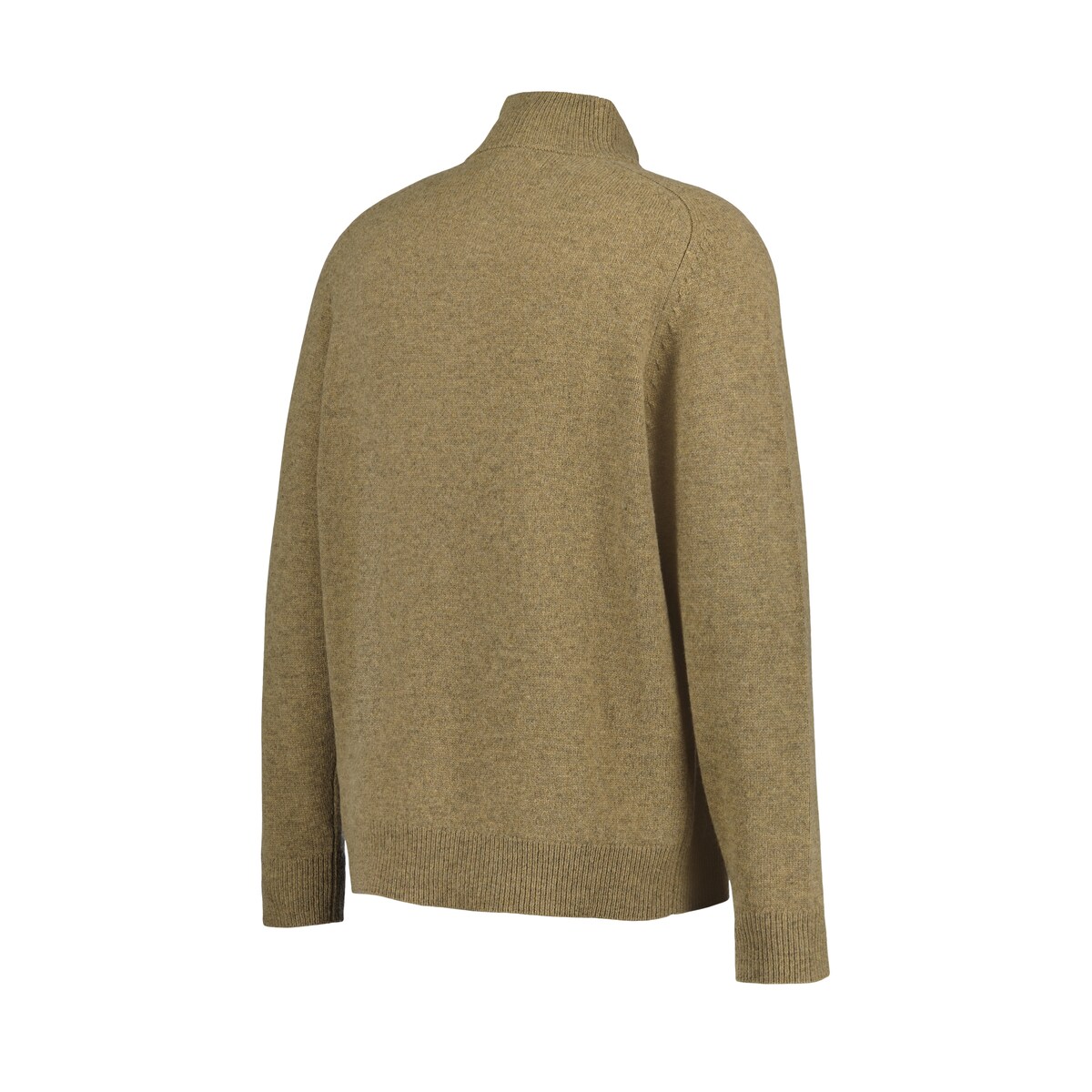 Camisola de Malha de Homem com Fecho de Correr Bege Mélange-6