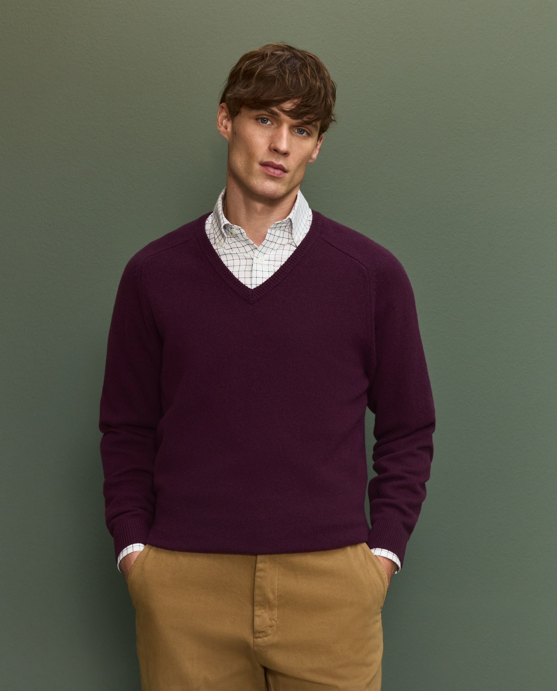 Imagen 0 de Jersey pico hombre Morado