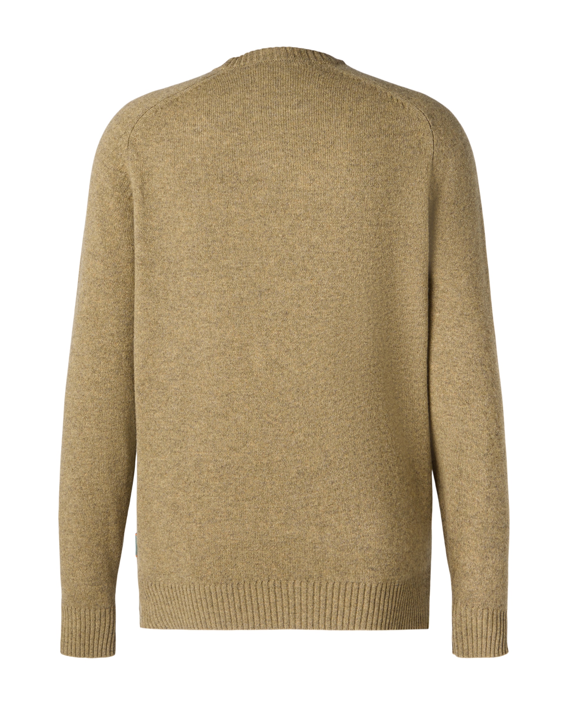 Camisola de Malha de Homem com Gola Redonda Bege-2