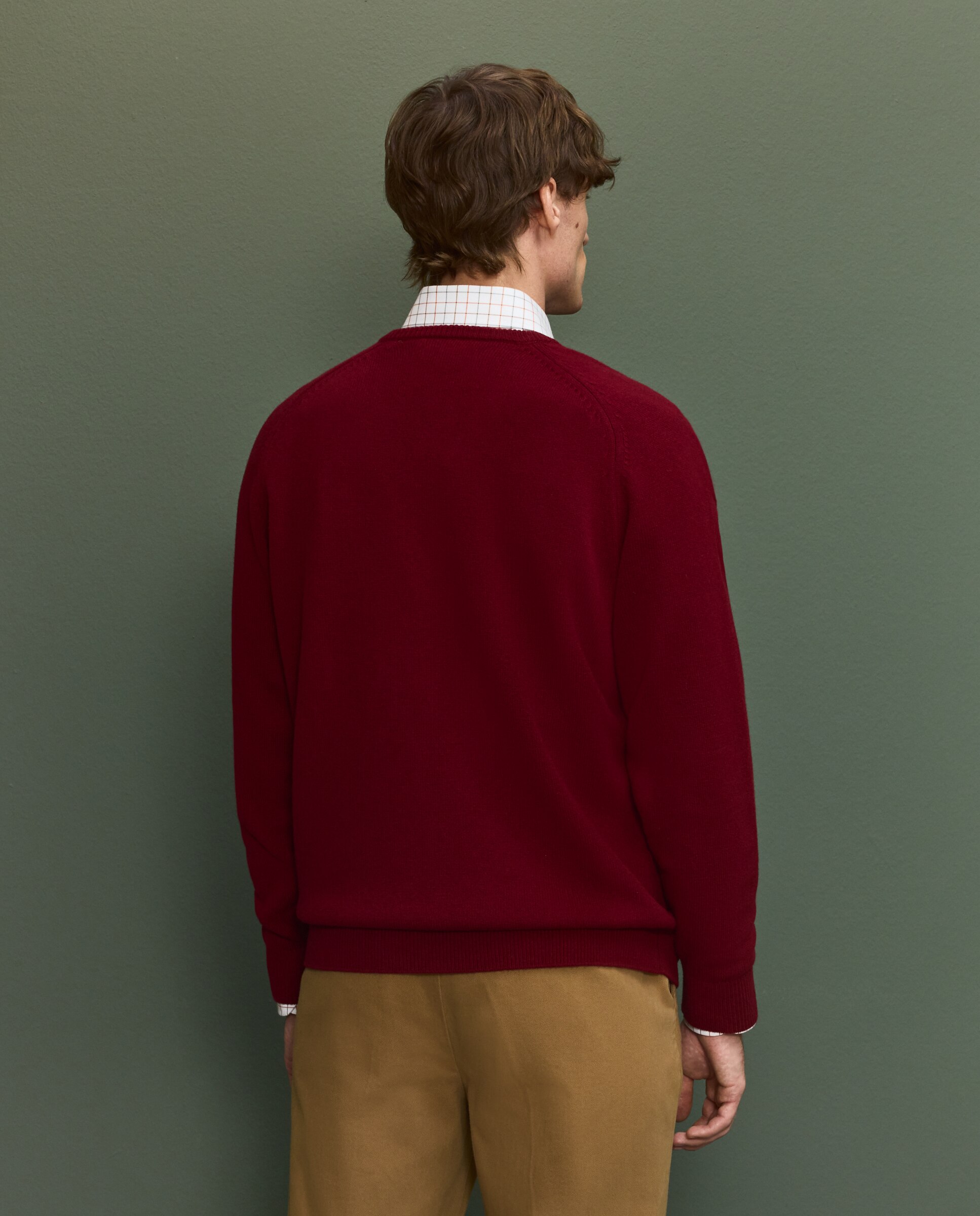 Jersey pico cashmere hombre - Granate Granate-3