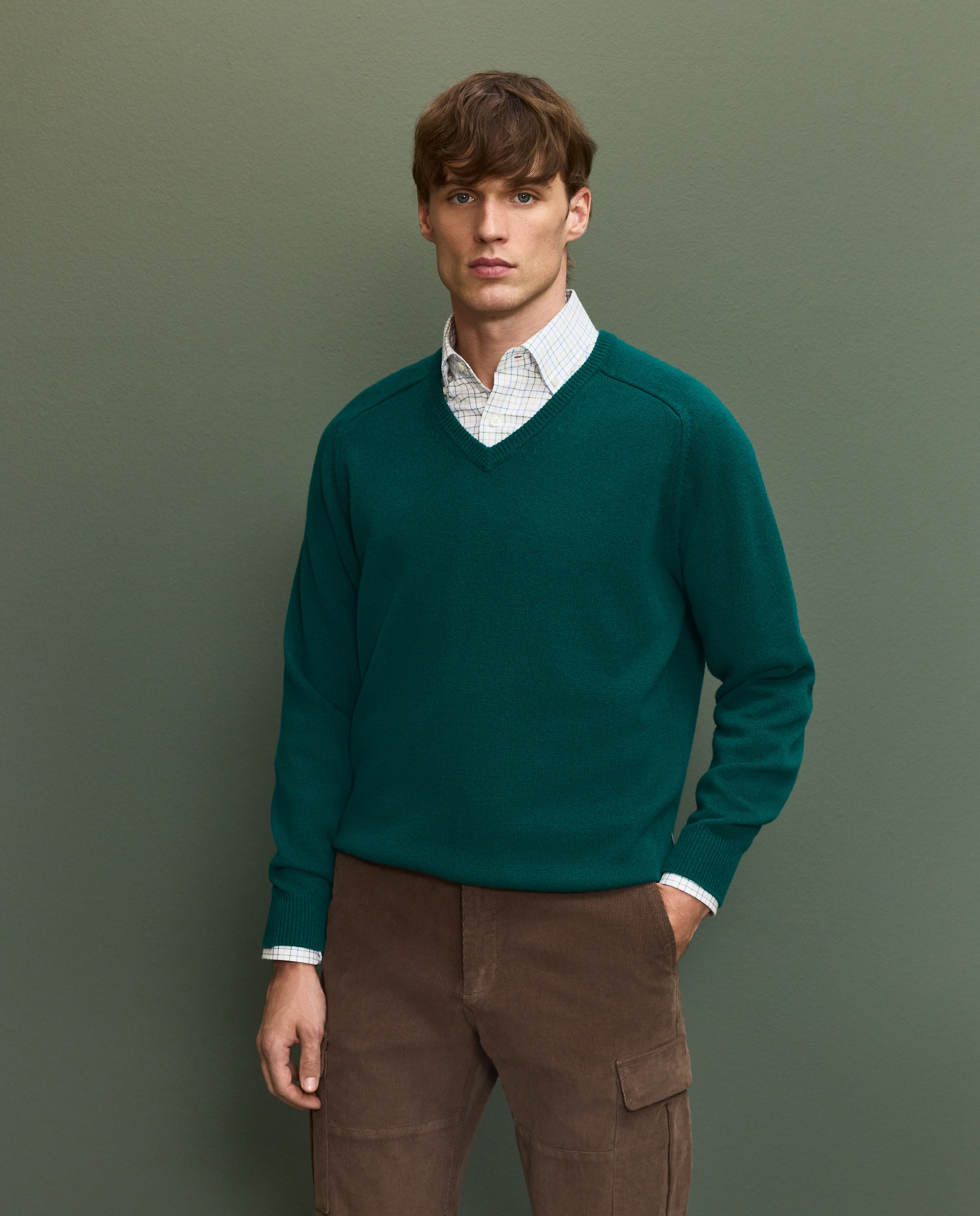 Jersey pico cashmere hombre - Esmeralda Esmeralda-1