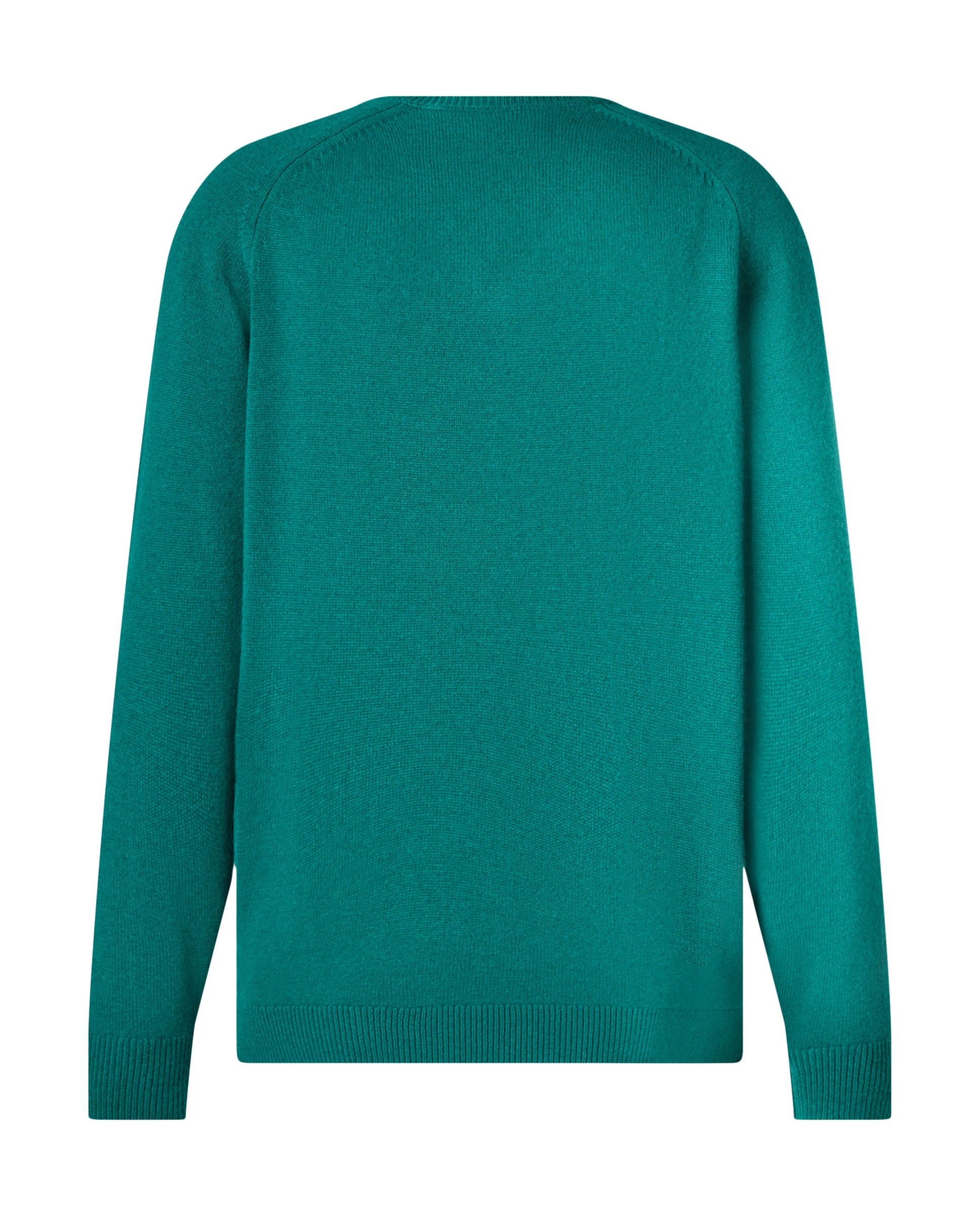 Camisola de Malha de Caxemira de Homem com Gola em Bico Esmeralda-2