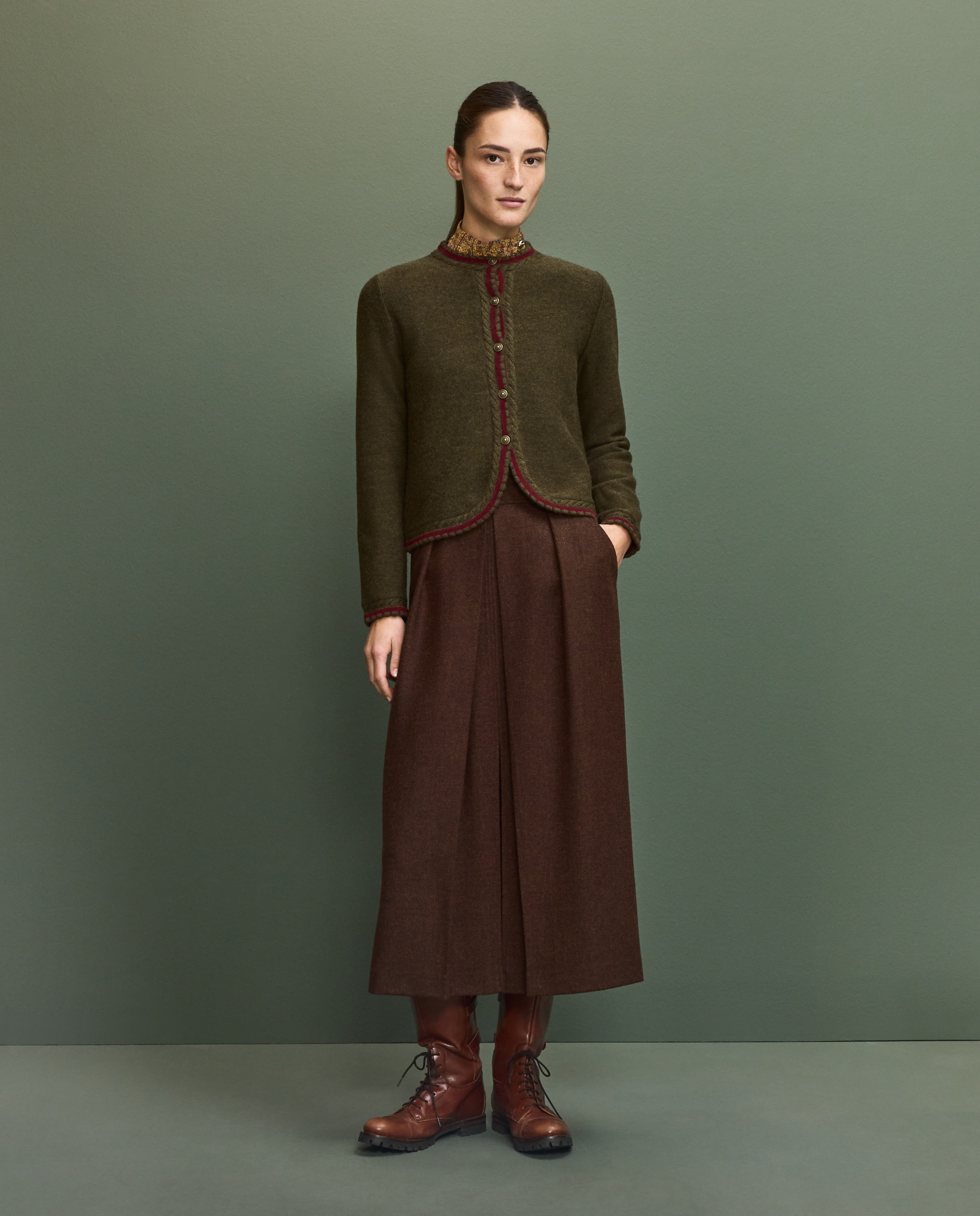 Imagen 2 de chaqueta tricot austriaca mujer - Verde Verde