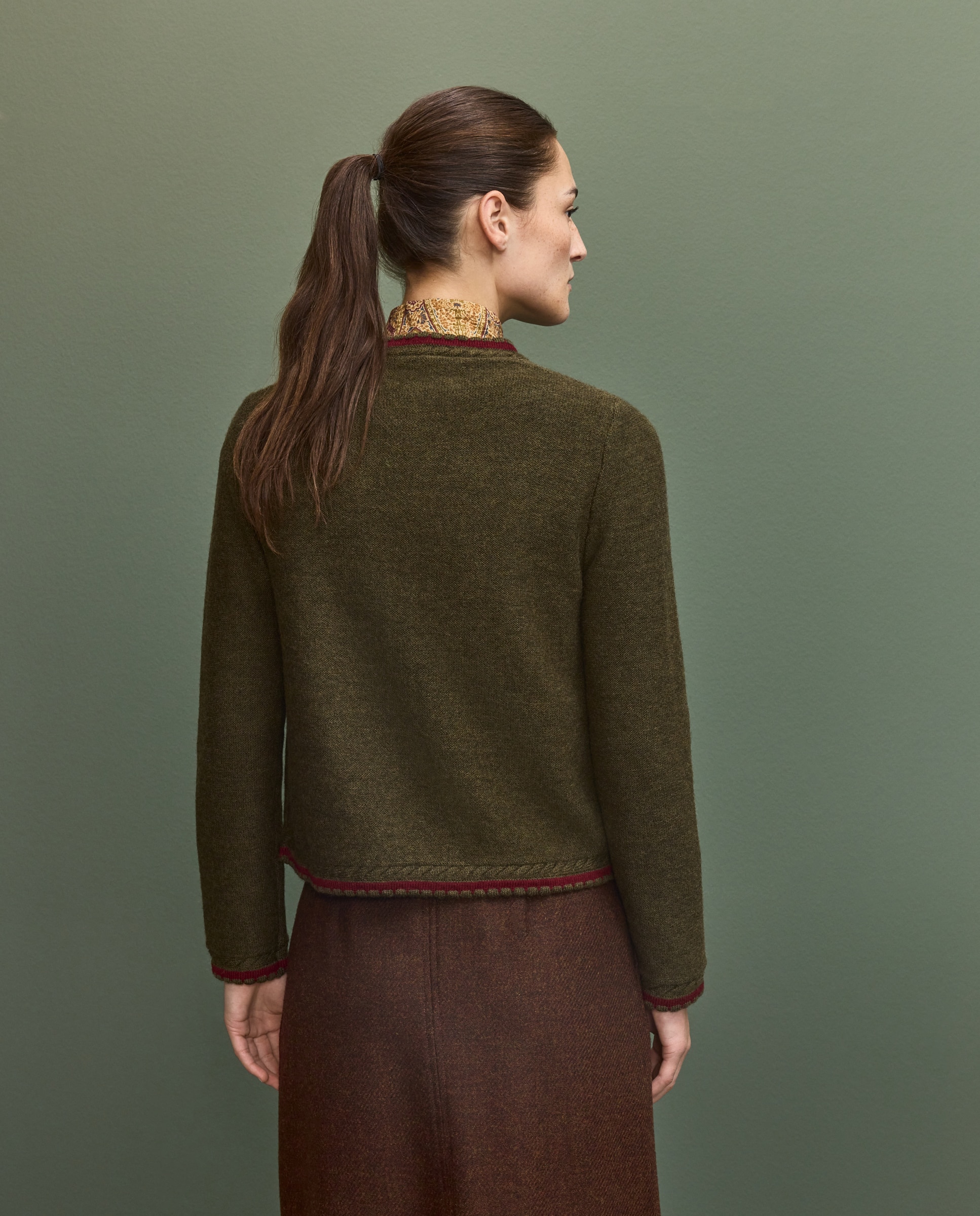 Imagen 3 de chaqueta tricot austriaca mujer - Verde Verde