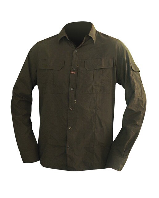 Camisa de Homem Astiz L Verde-escuro-1