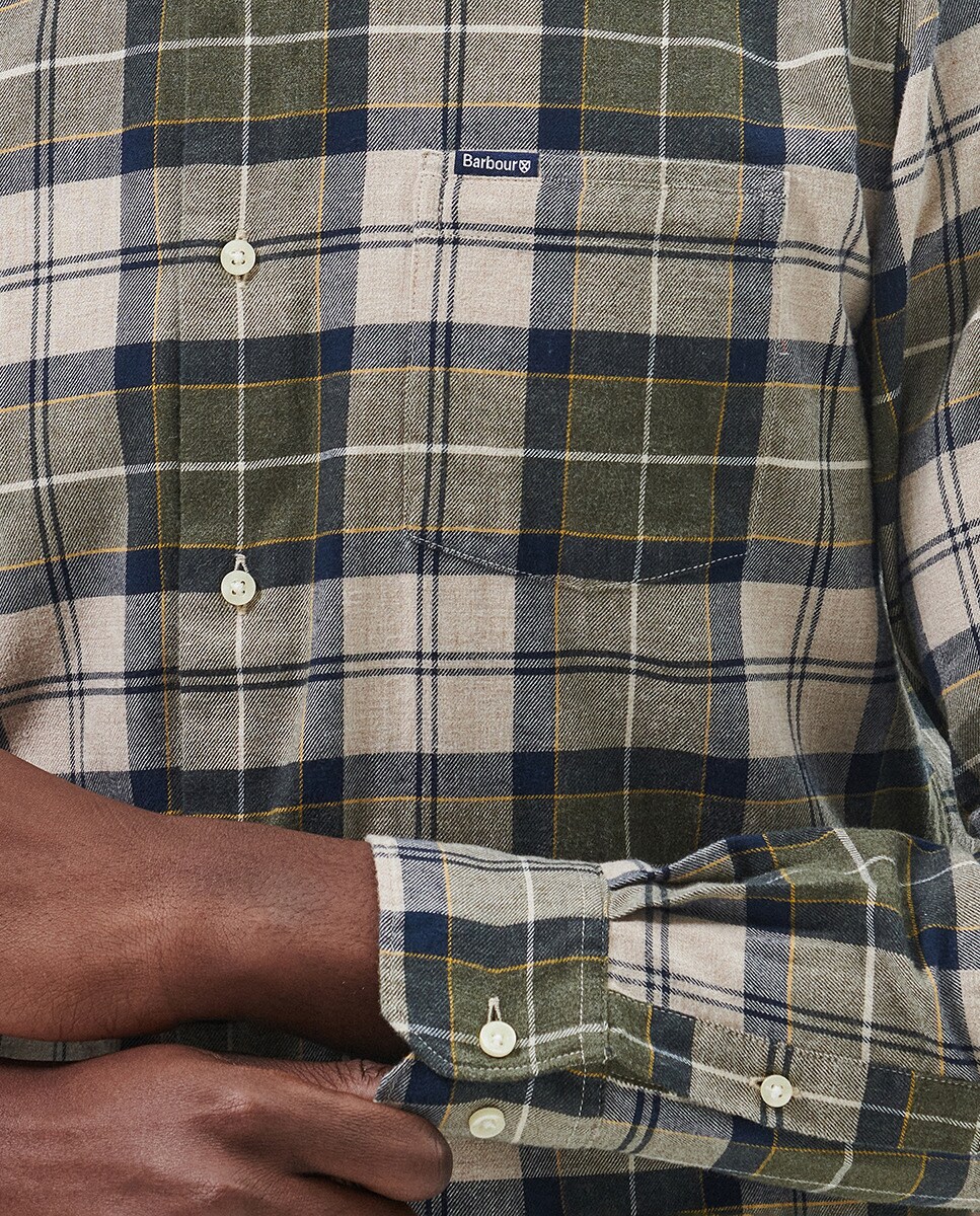 Camisa de Manga Comprida Verde-4