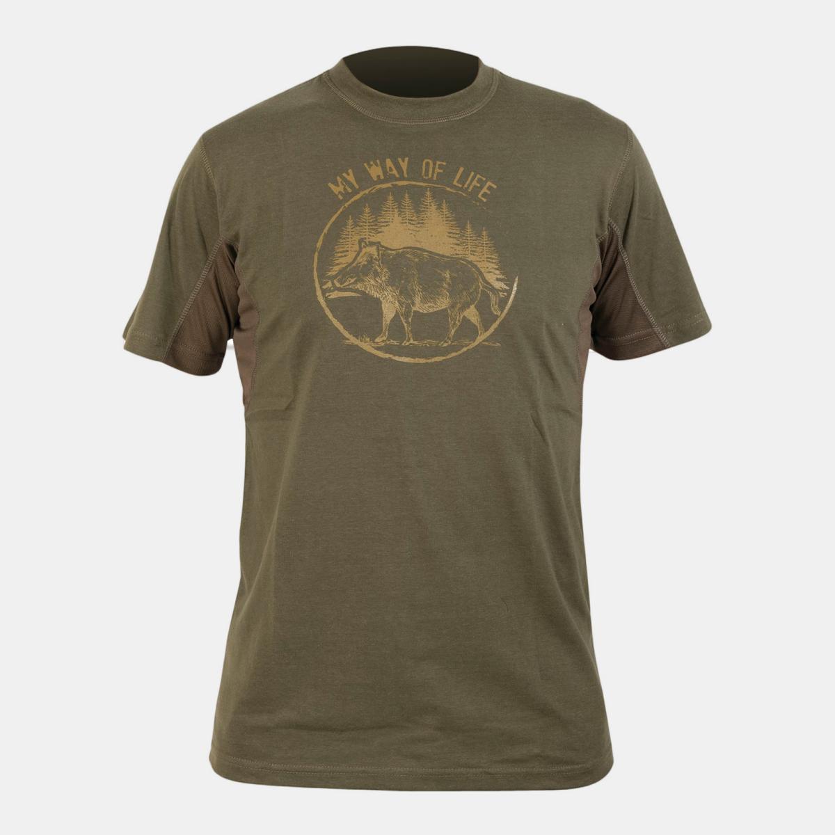 T-shirt de Homem Hart Branded Verde pardo-1