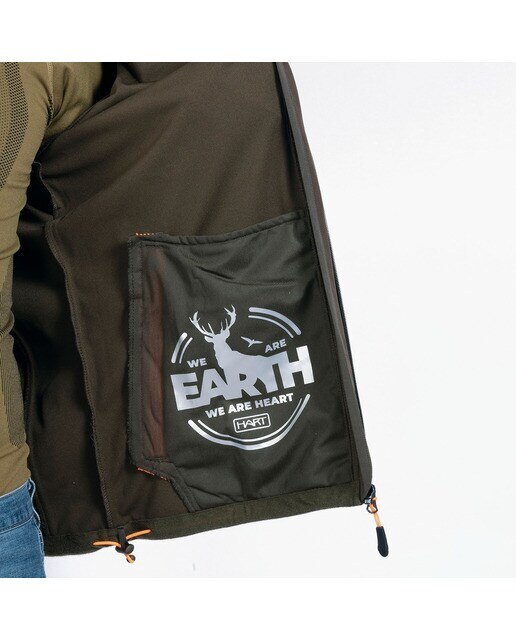 Casaco Softshell de Homem Hart Gorosta-S Strong Verde pardo-2