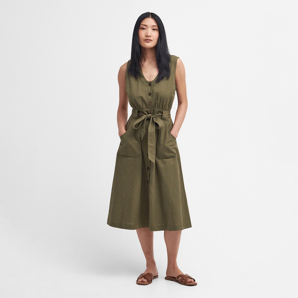 Vestido de Mulher Rutherglen Caqui-5