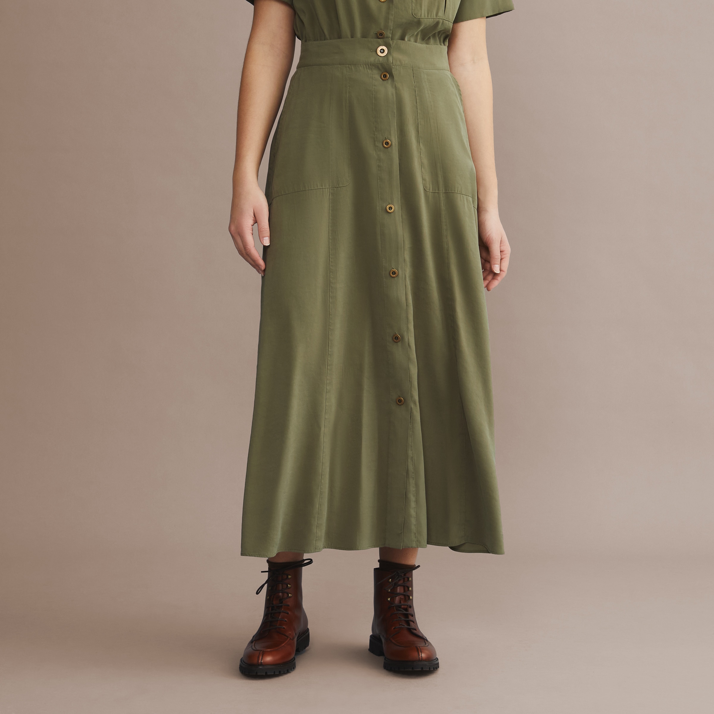 Saia Safari de Mulher Verde-2