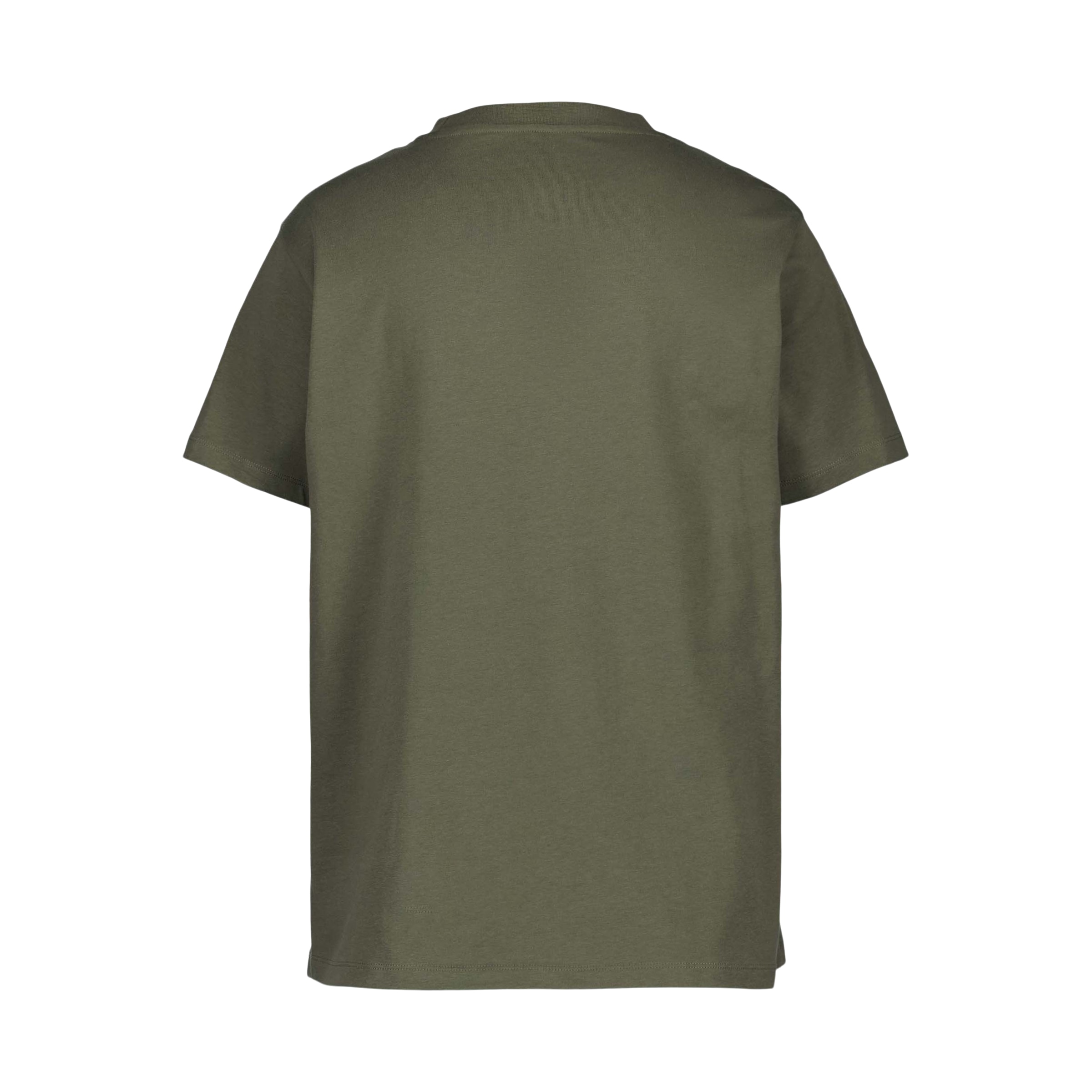 T-shirt de Algodão Estampada de Homem Caqui-6