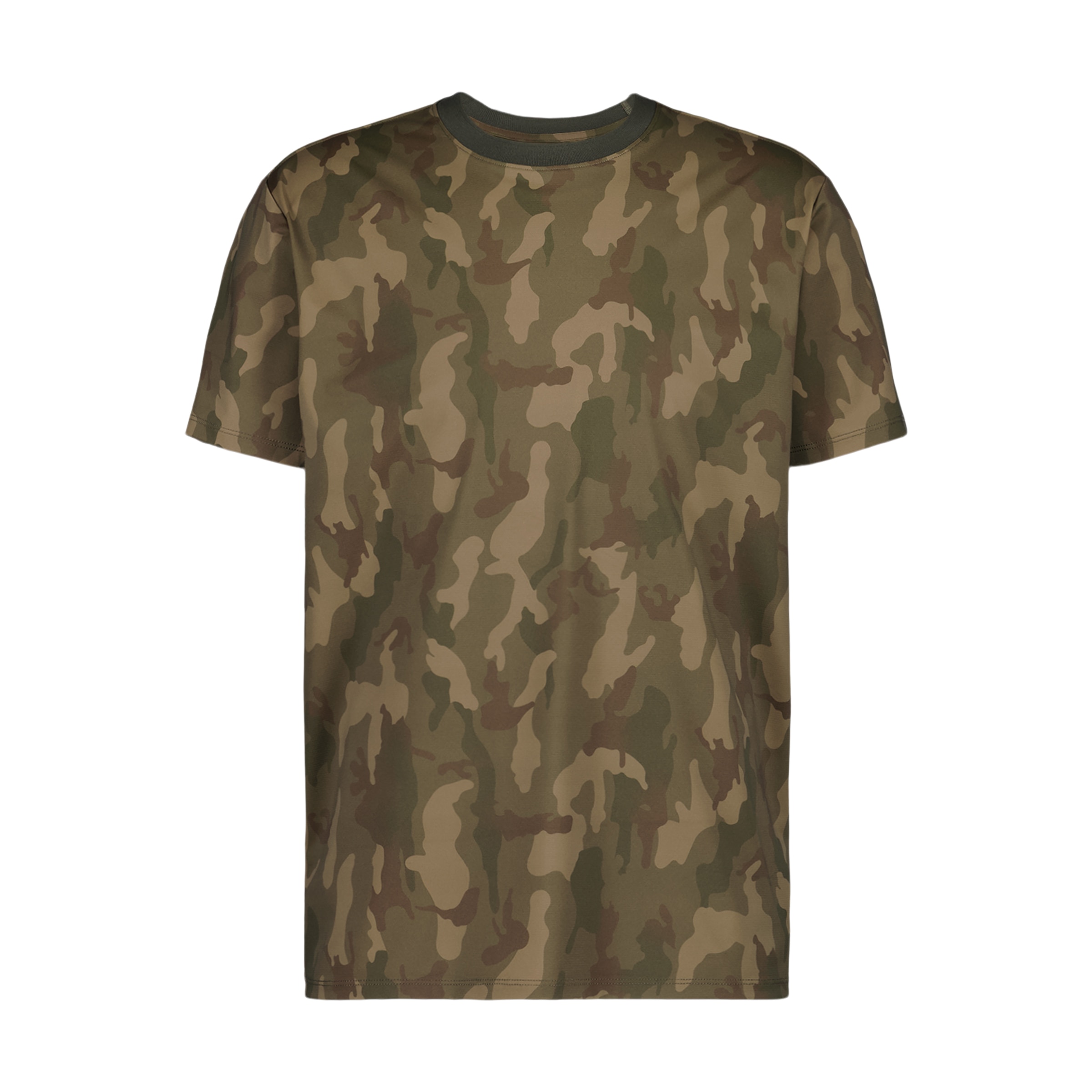 T-shirt Técnica de Camuflagem de Homem Caqui-5