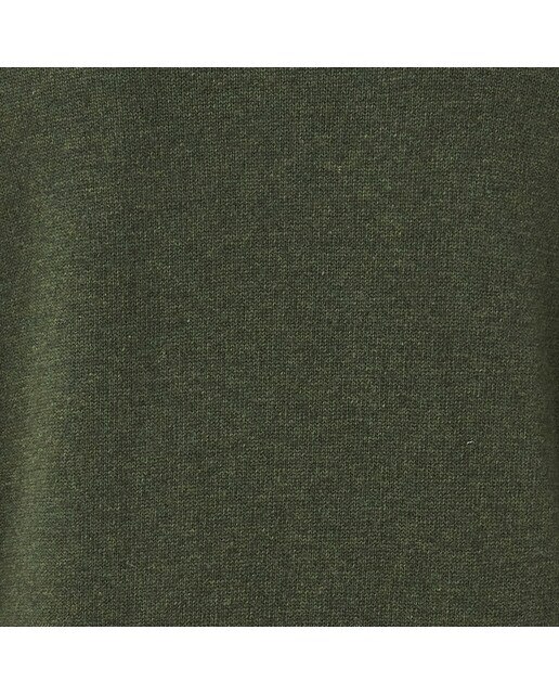 Camisola de Malha Lisa de Homem com Gola em Bico Verde-8