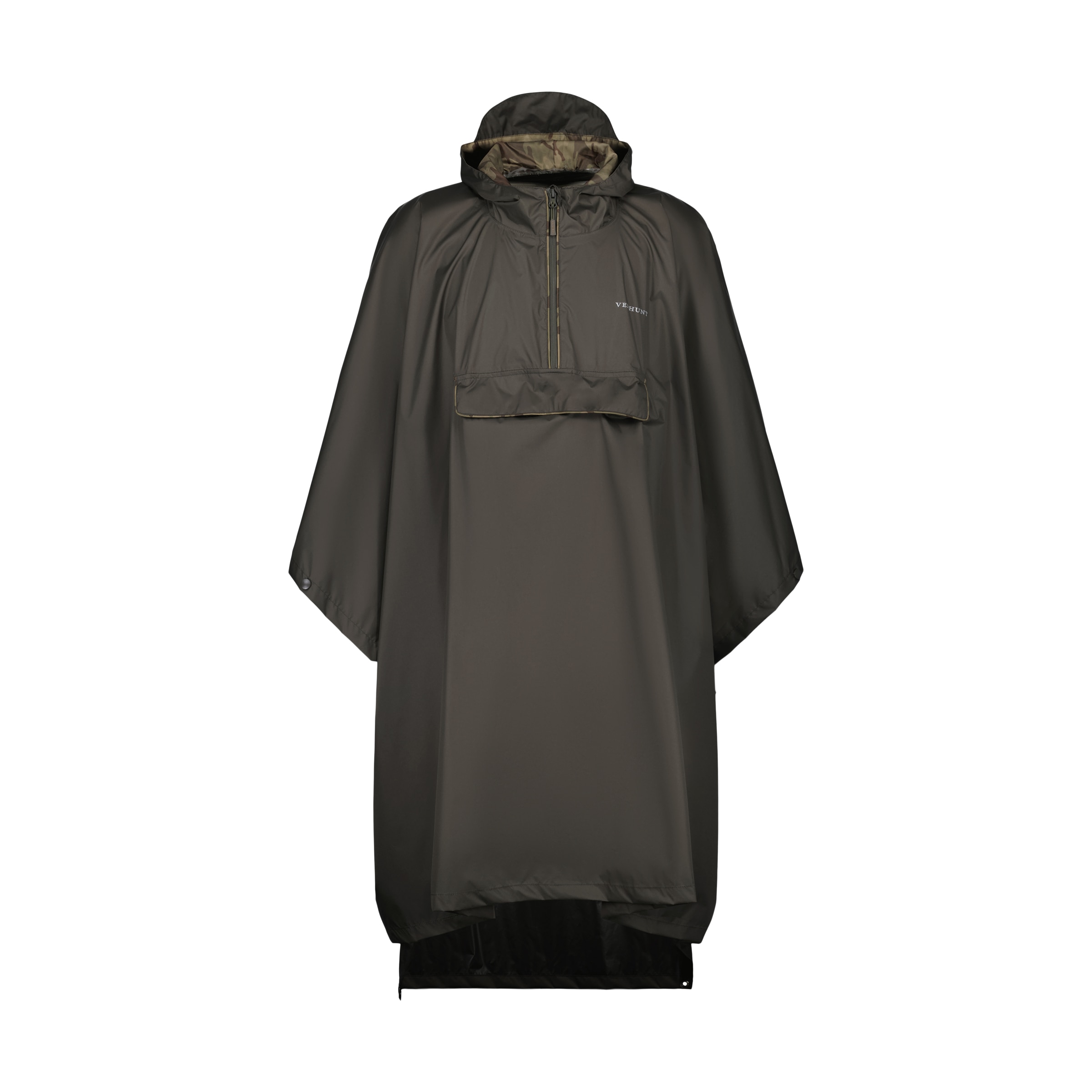 Poncho de Homem Verde-escuro-5