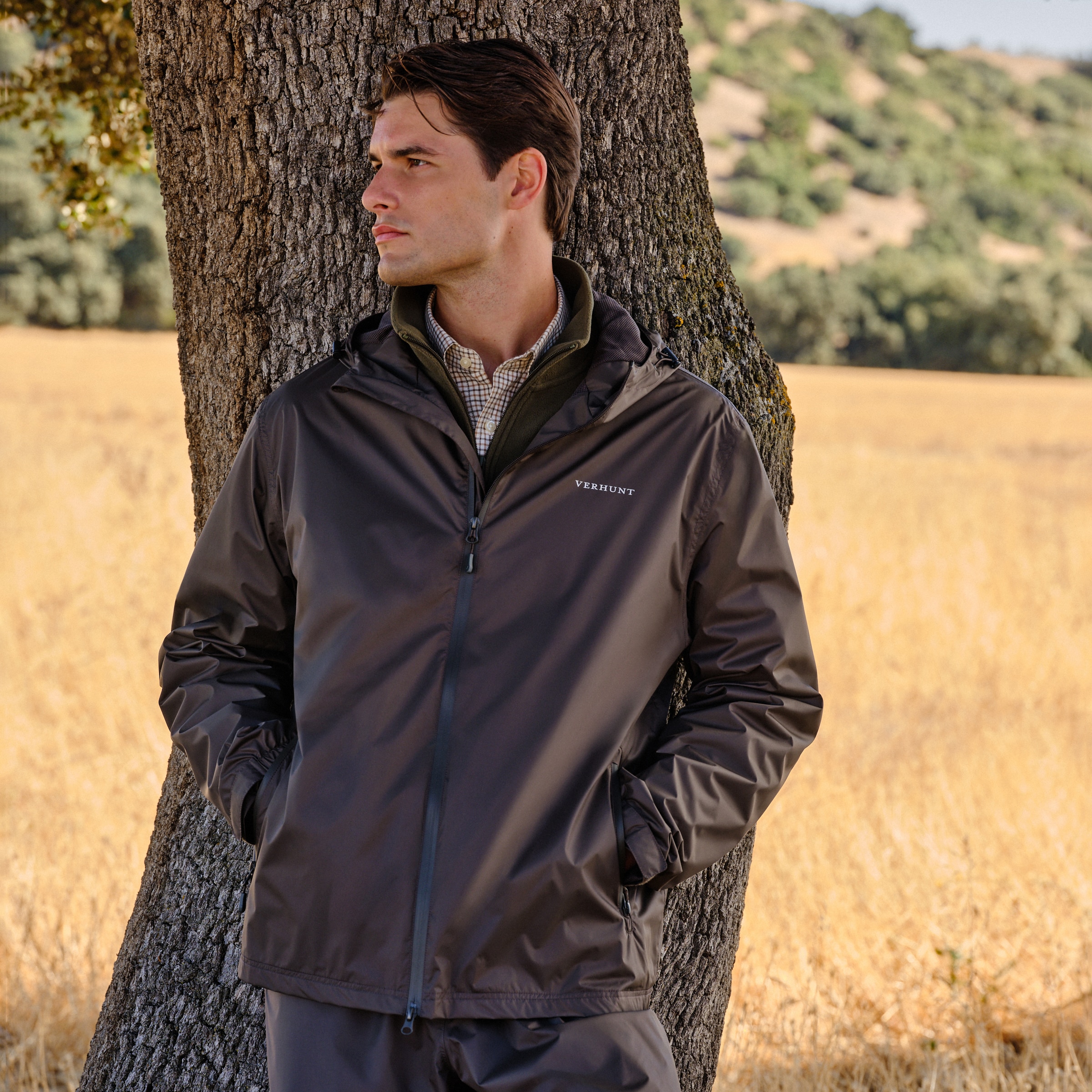 Impermeável de Homem Caqui-1