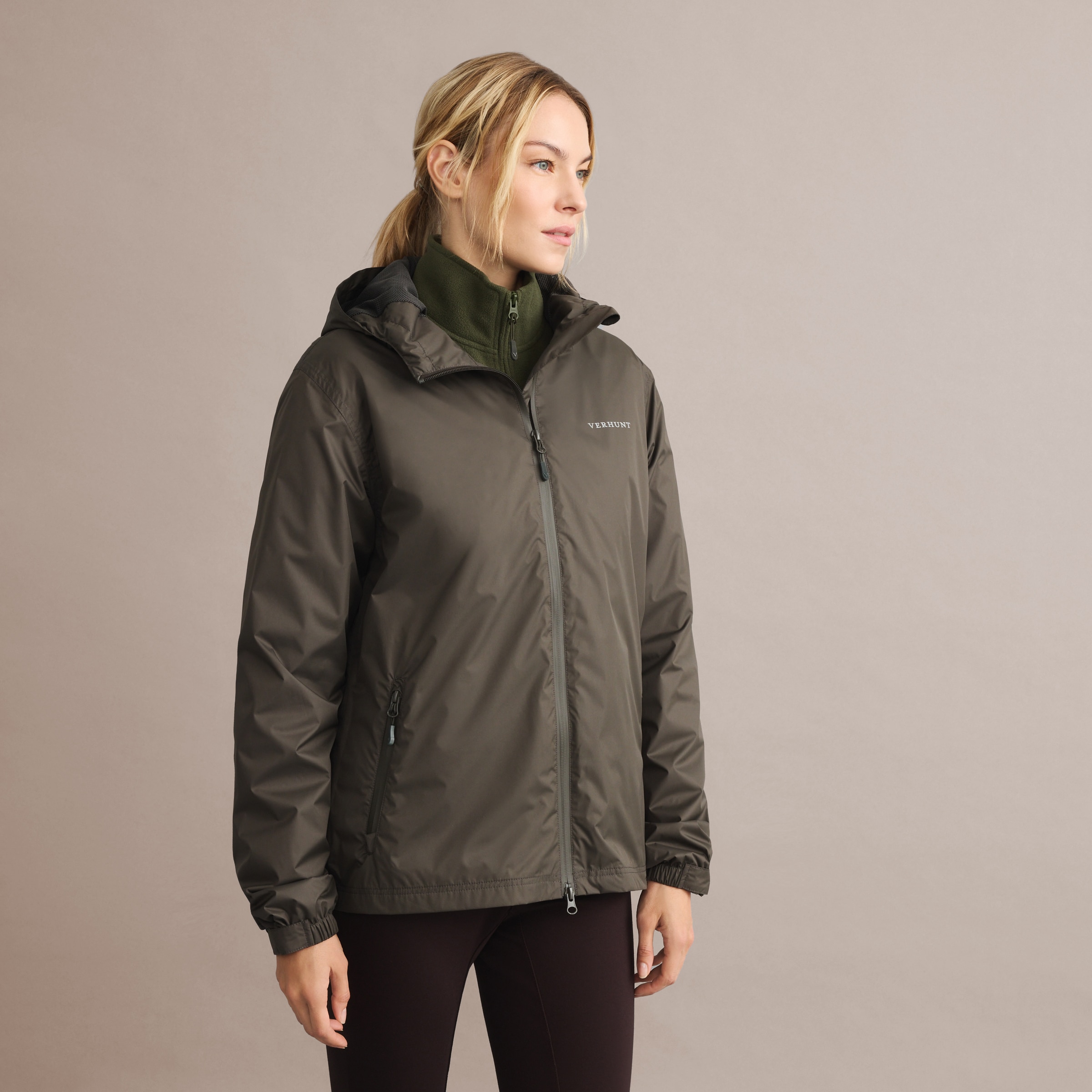 Impermeável de Mulher Caqui-2