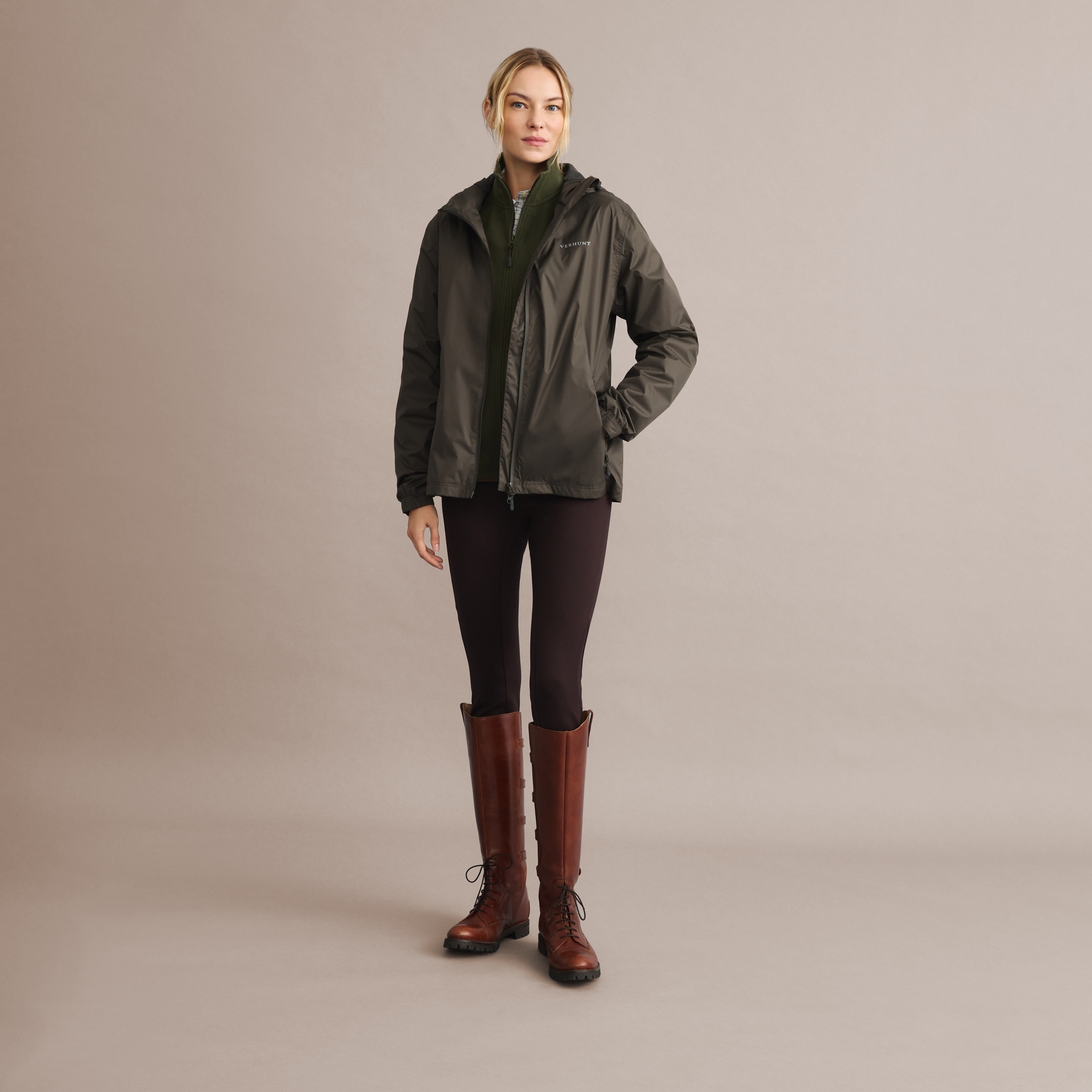 Impermeável de Mulher Caqui-3