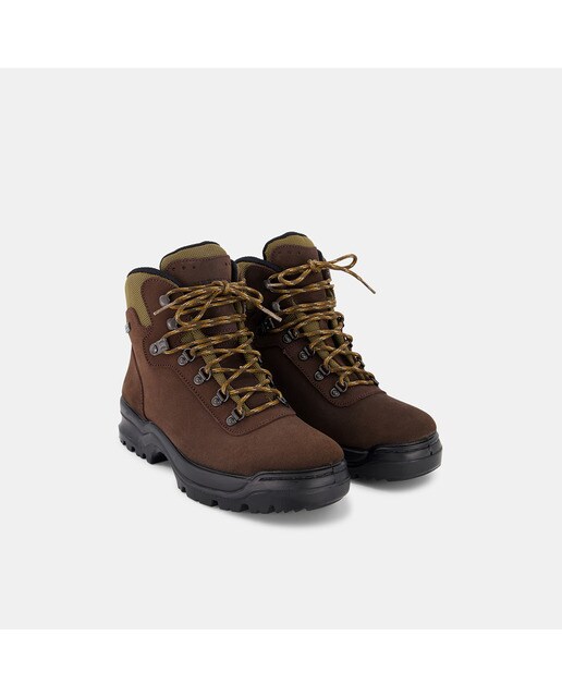 Botas de Mulher Nobuck, Membrana Castanho-2