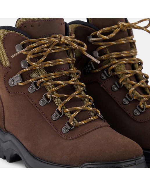 Botas de Mulher Nobuck, Membrana Castanho-5