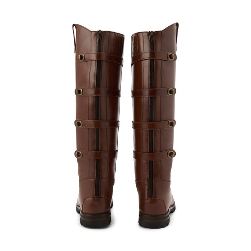 Imagem 0 de Botas Altas de Campo com Fecho de Colchetes