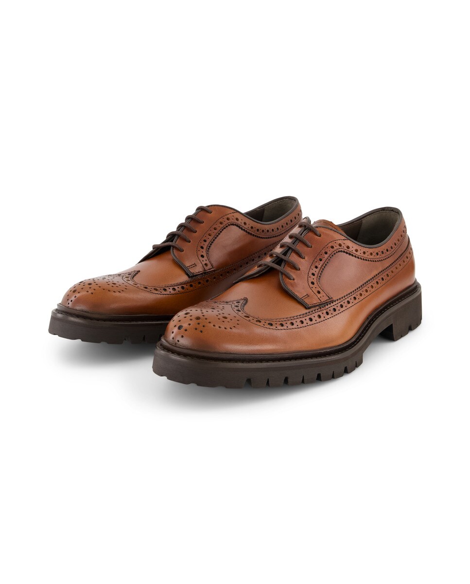 Sapatos de Campo de Homem Castanho-6