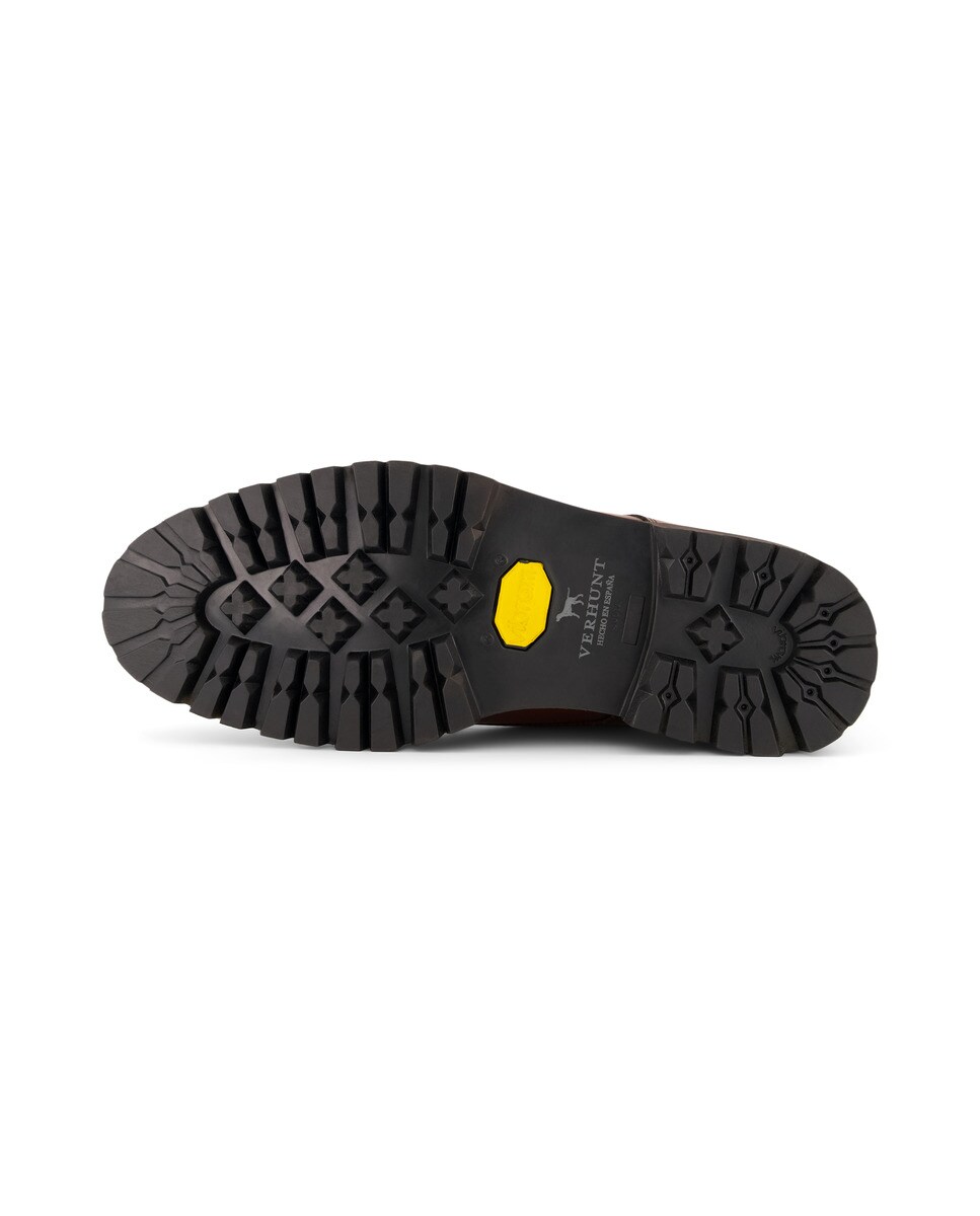 Botins de Campo de Homem com Sola Vibram Castanho-3