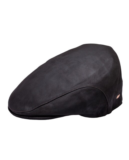 Boné Iseo Wax Leather Castanho-1