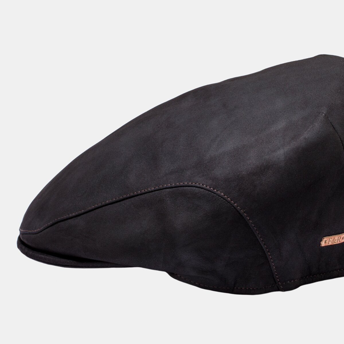 Boné Iseo Wax Leather Castanho-2