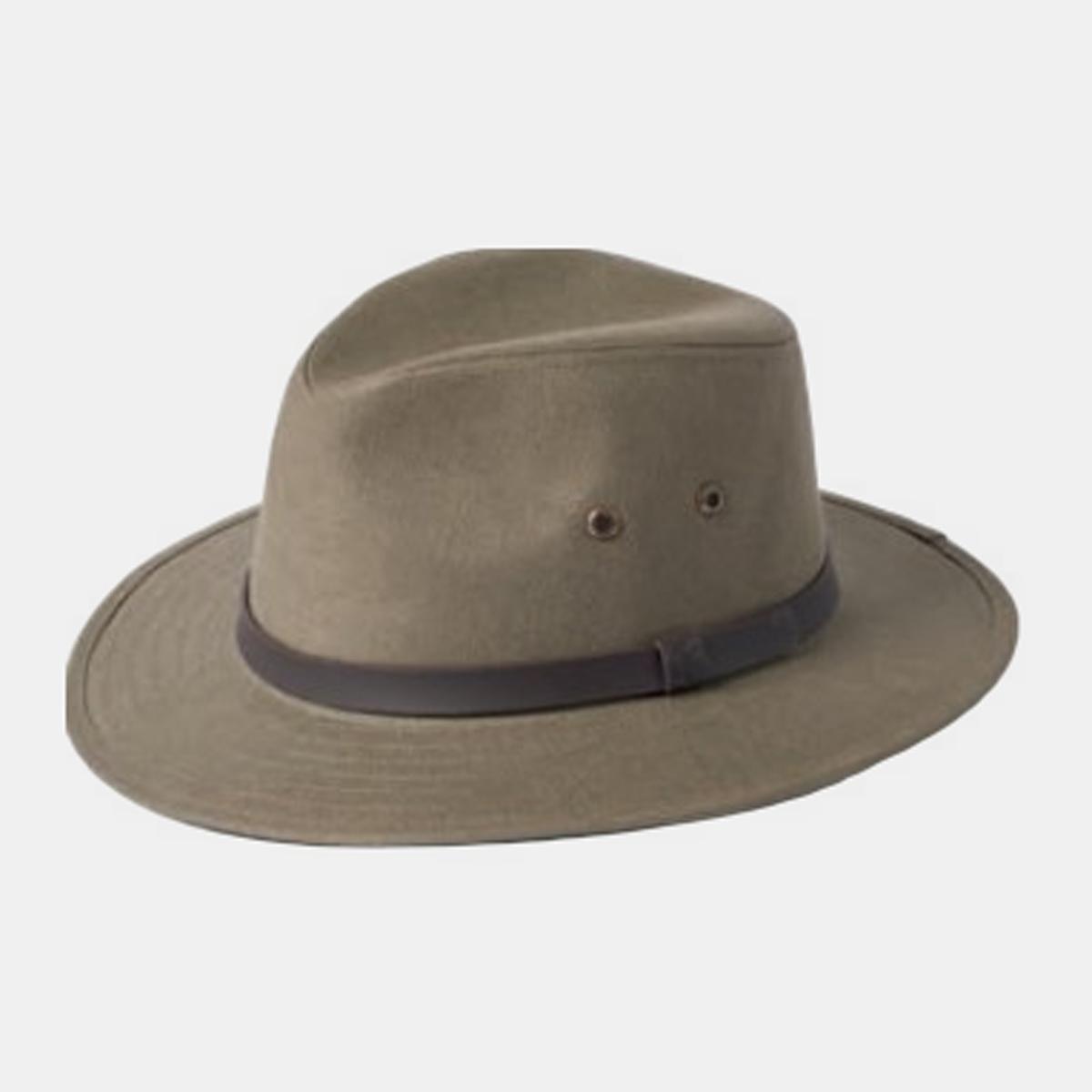 Chapéu de Homem Modelo Iris Linen Safari Caqui-1