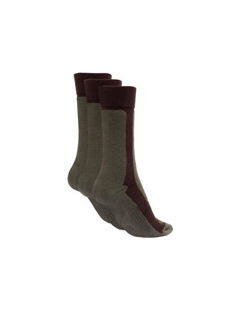 Pack de 3 Pares de Meias Técnicas Caqui-2