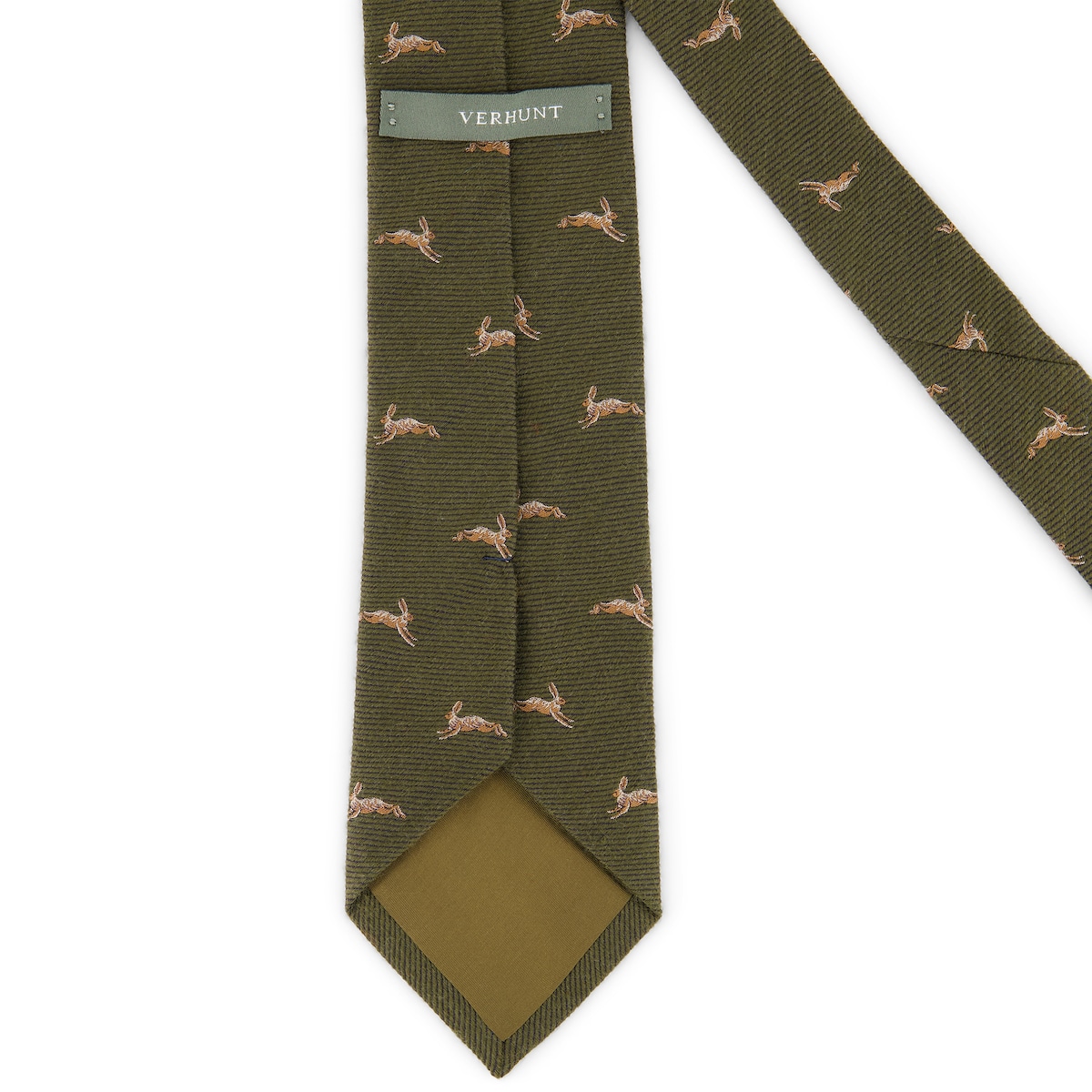 Gravata de Lã Lebre Verde-2