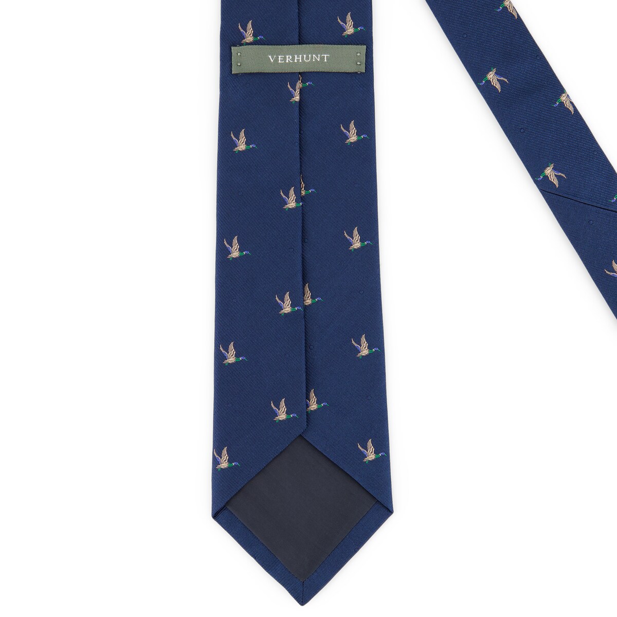 Gravata de Seda Pato Azul-2