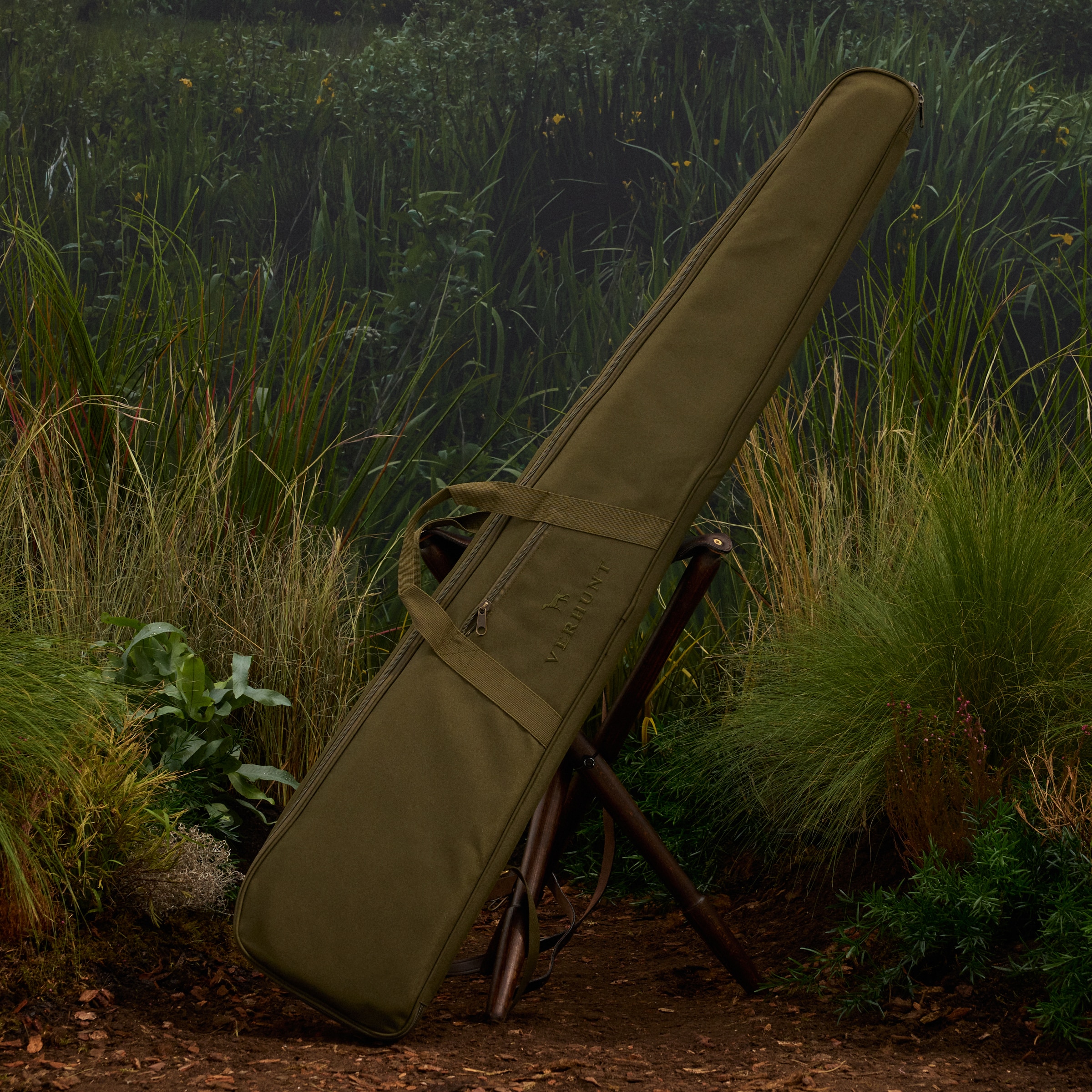 Estojo Ligeiro Técnico de Espingarda Caqui-4