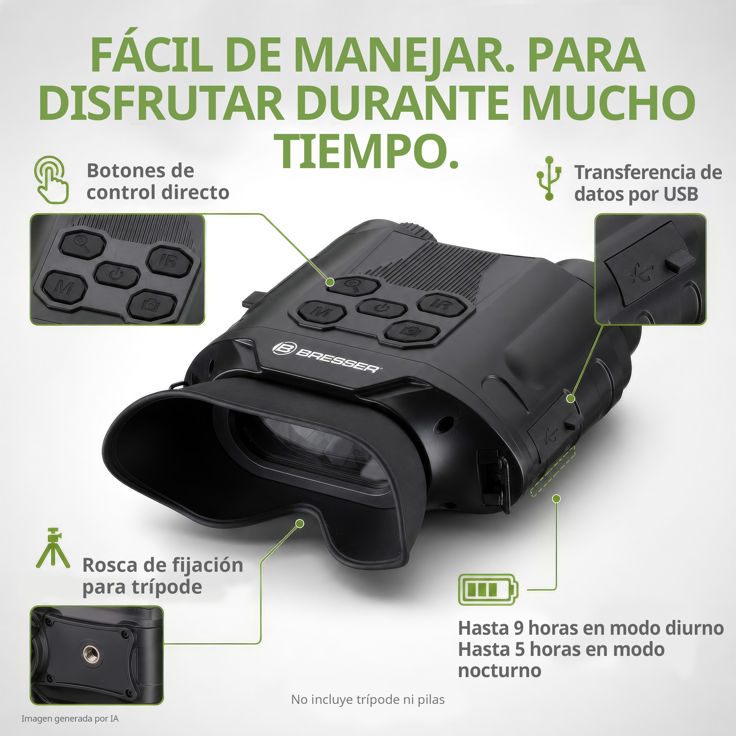 Visor nocturno digital Explorer 130N - Negro Negro-4
