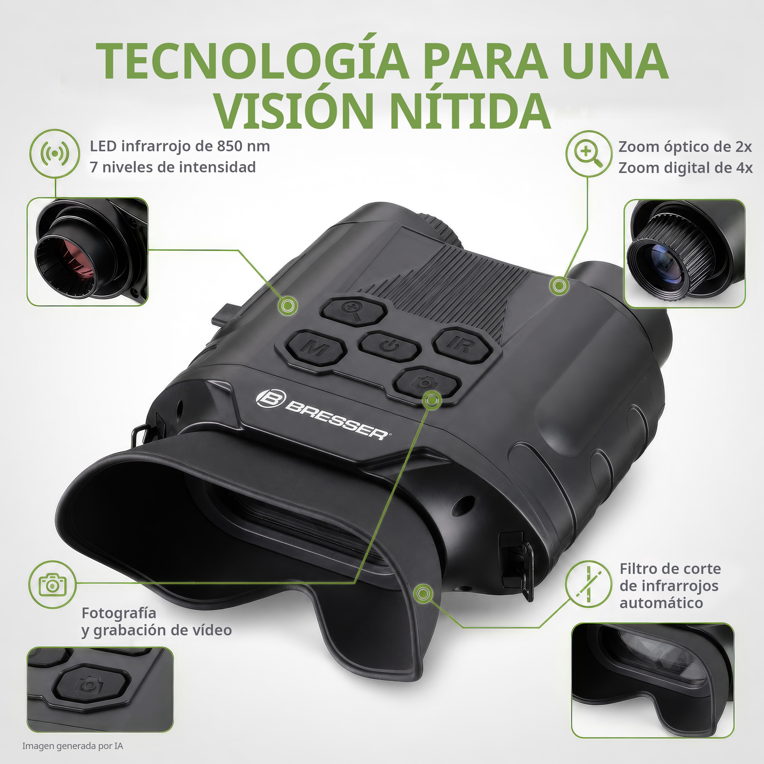 Visor nocturno digital Explorer 130N - Negro Negro-5