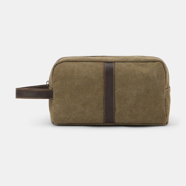 Imagem 0 de Nécessaire de Viagem em Lona e Pele