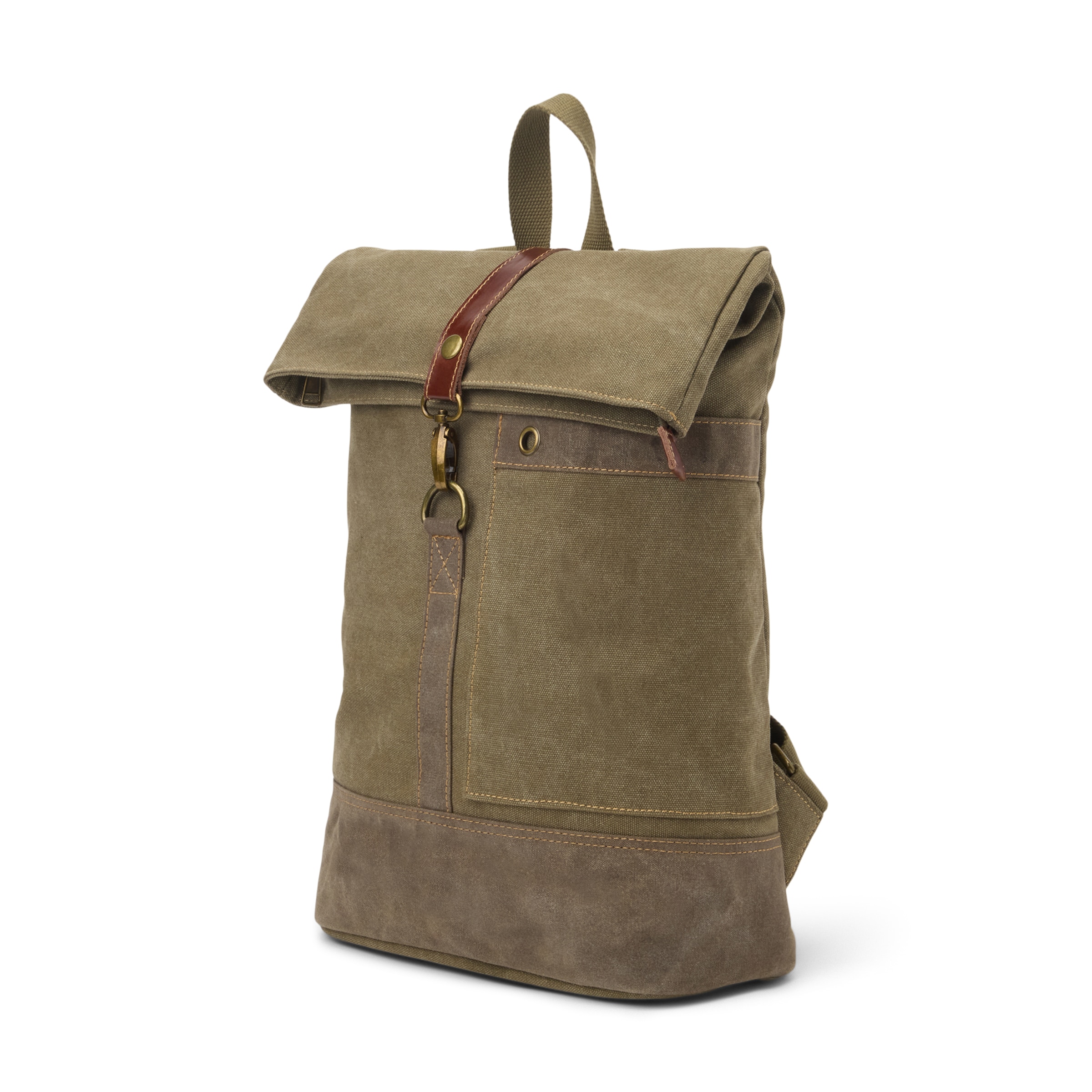Verhunt - Mochila en canvas y piel.
