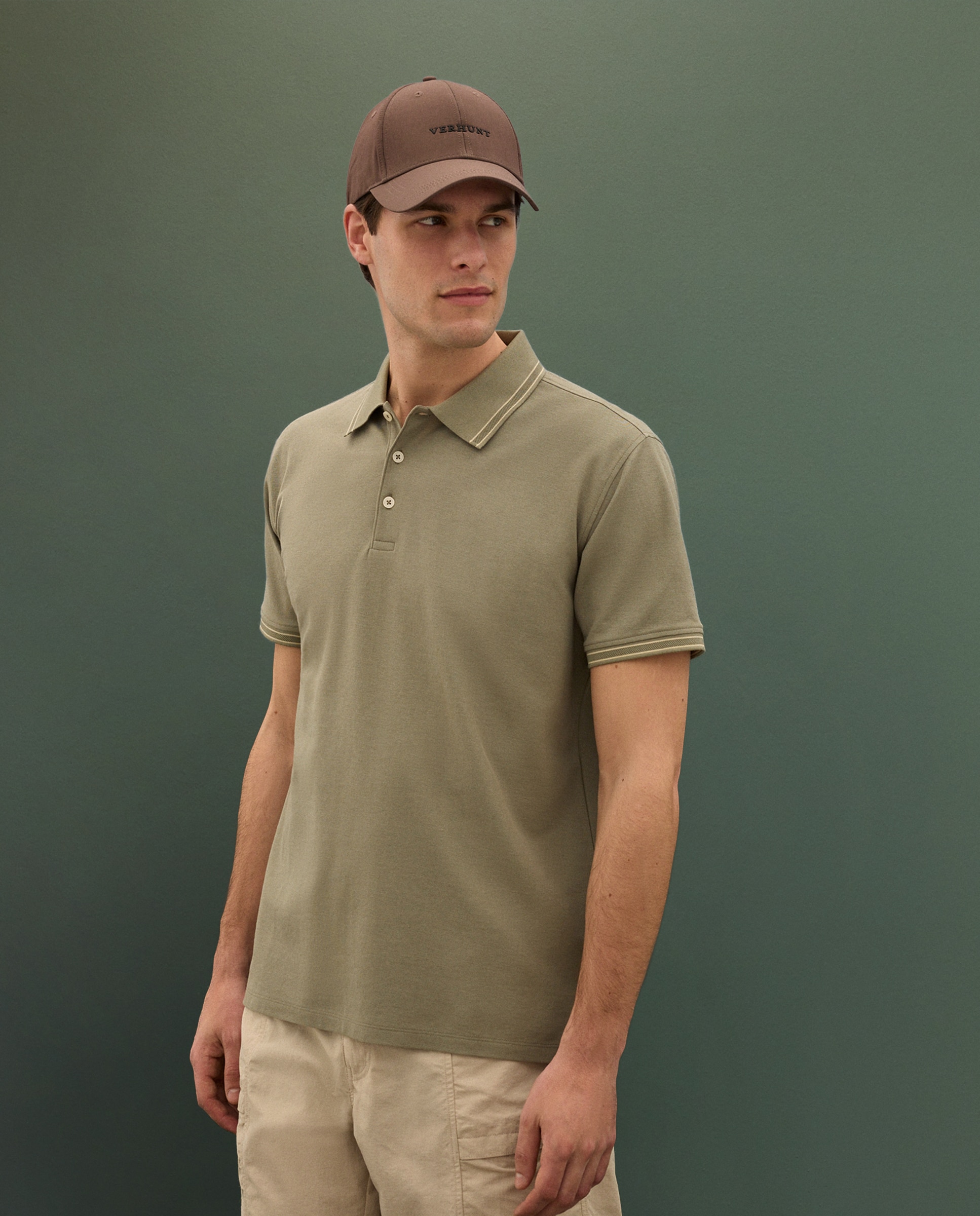 Polo técnico coolmax de hombre - Verde Verde-1