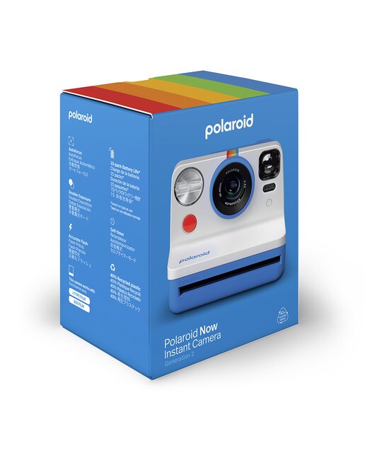 Cámara instantánea Polaroid NOW Generación 2 - Azul / Blanco Azul / Blanco-3