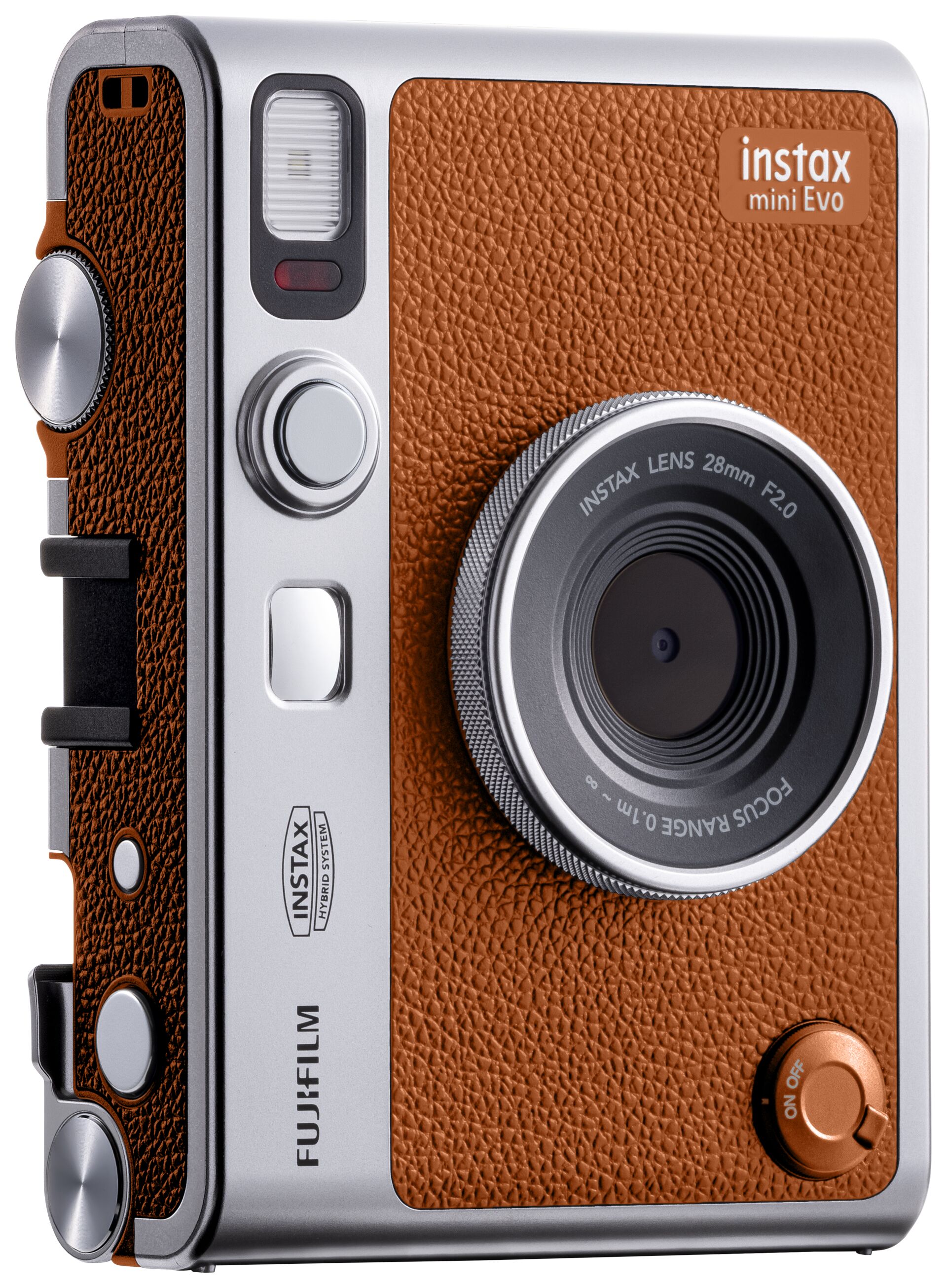 Imagen 0 de Cámara instantánea híbrida Fujifilm Instax mini Evo Plata / Marrón