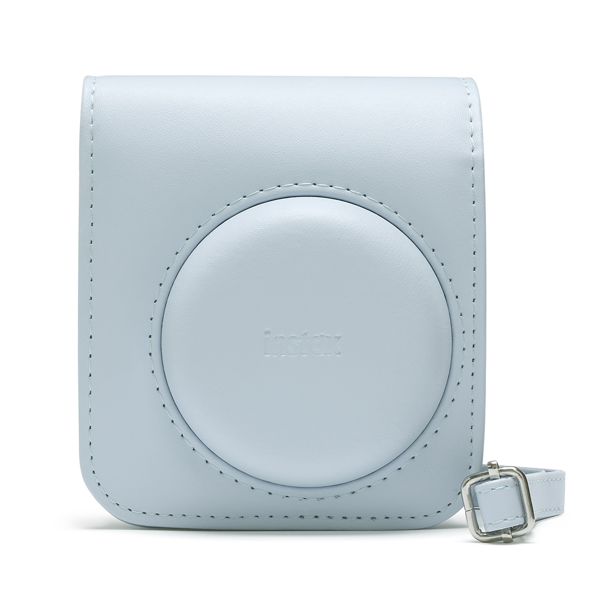 Kit de Cámara instantánea Fujifilm instax mini 12 con funda, carga 10 fotos y 50 adhesivos de doble cara Azul-3