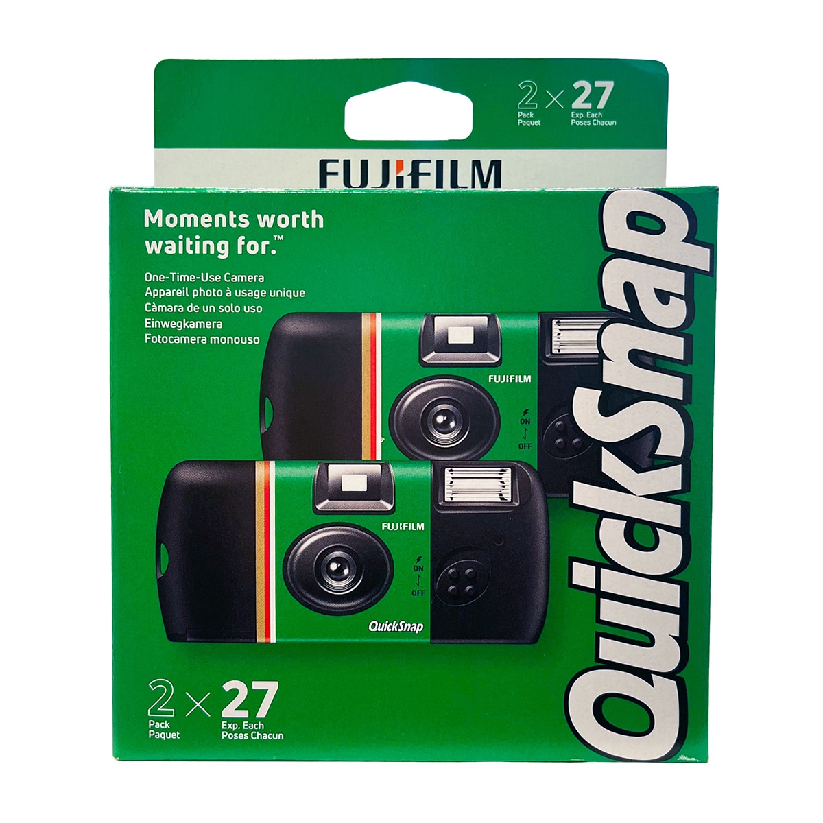Imagen 0 de Cámara analógica desechable Fujifilm QuickSnap Pack 2 unidades