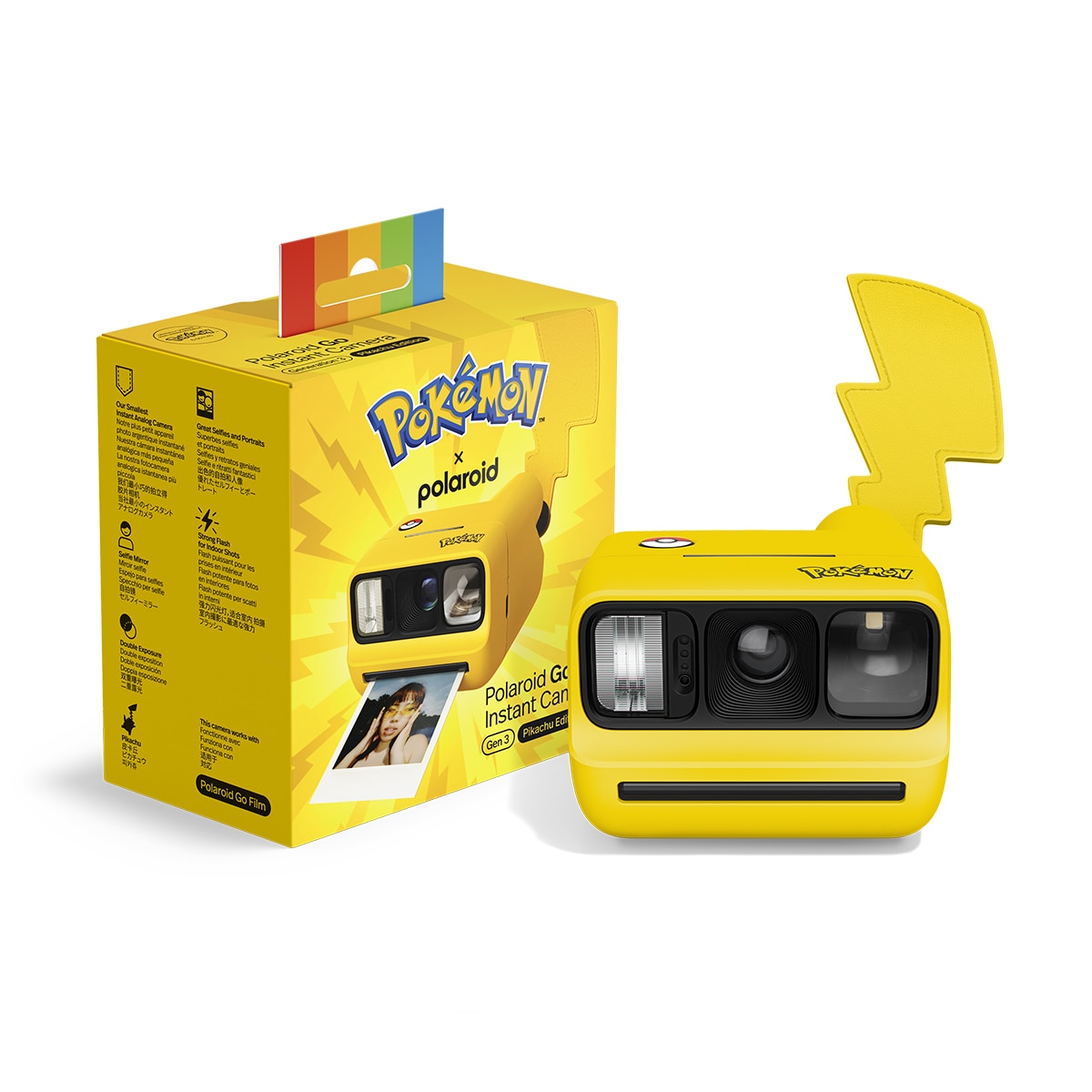 Cámara instantánea analógica Polaroid Go Generación 3, edición especial Pokémon Pikachu - Amarillo Amarillo-6