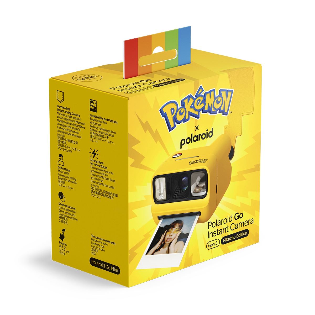 Cámara instantánea analógica Polaroid Go Generación 3, edición especial Pokémon Pikachu - Amarillo Amarillo-12