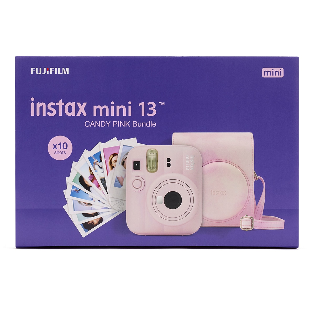 Imagen 6 de Cámara instantánea instax mini 13 con Funda y Carga de 10 fotos - Rosa Rosa