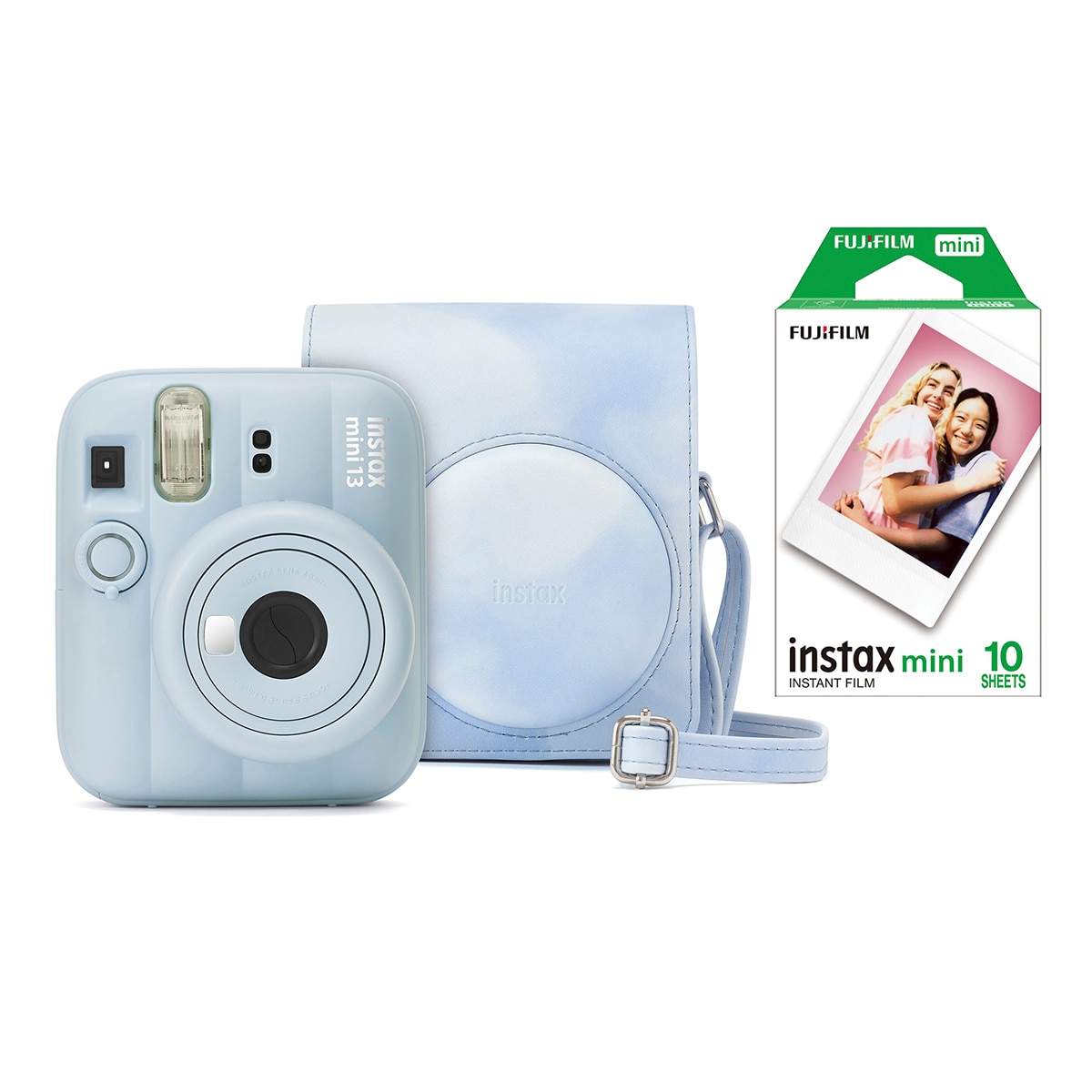 Imagen 1 de Cámara instantánea instax mini 13 con Funda y Carga de 10 fotos Azul