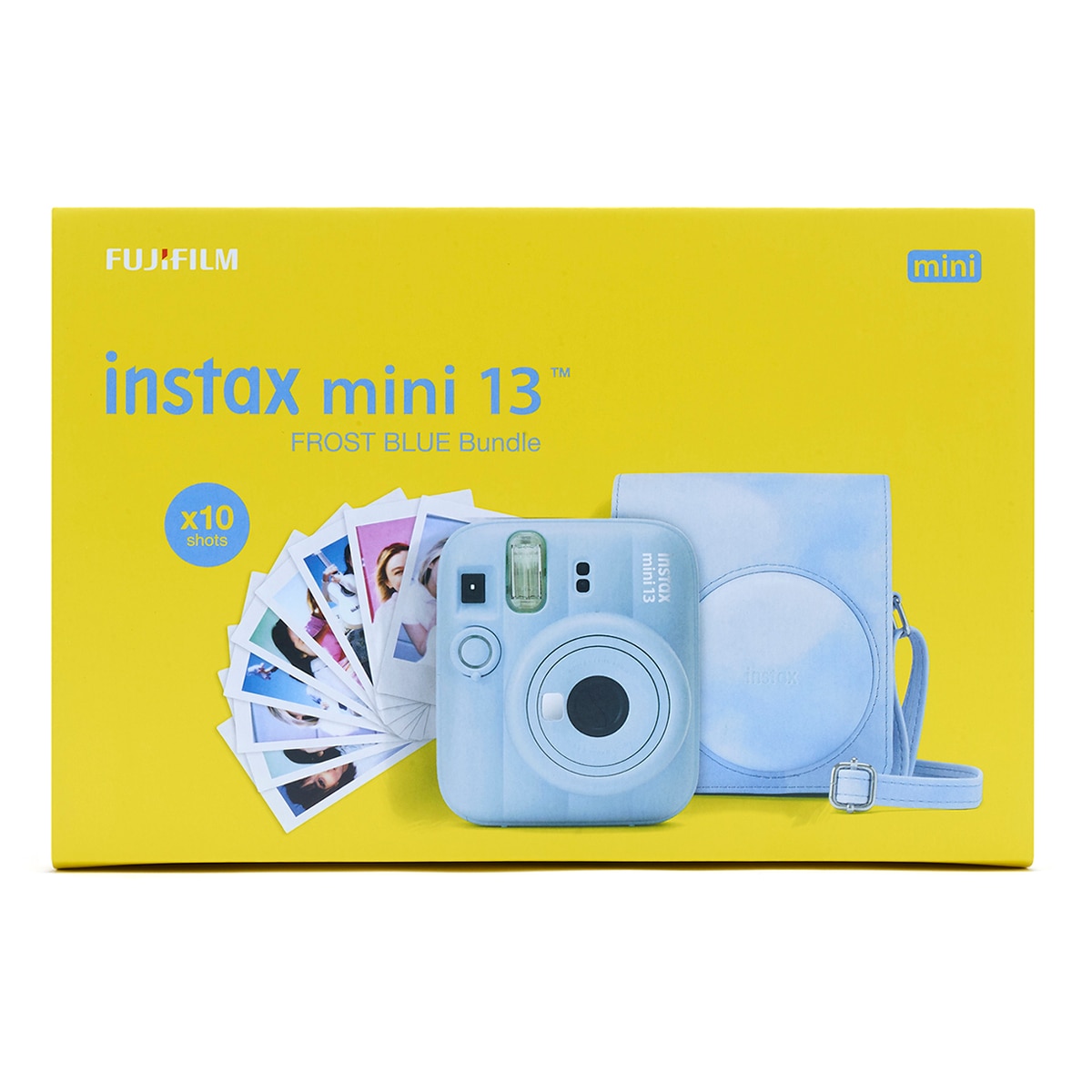 Imagen 6 de Cámara instantánea instax mini 13 con Funda y Carga de 10 fotos - Azul Azul